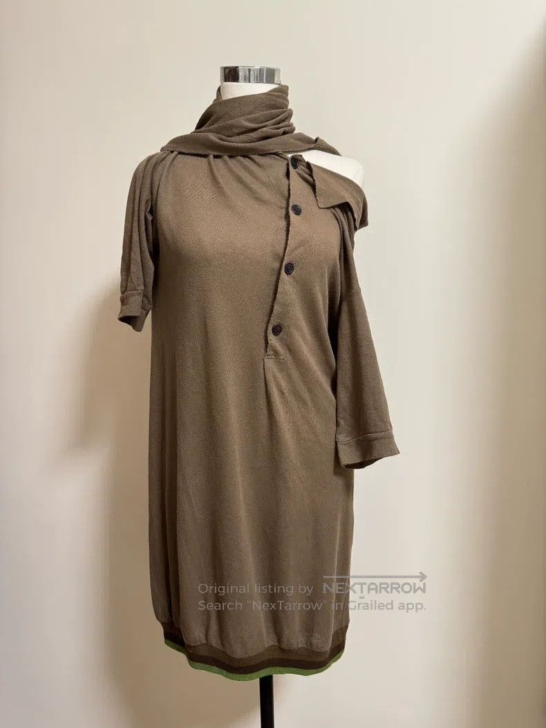 Yohji Yamamoto Yohji Yamamoto size 3 Irregularly warped shirt dress Size L / US 10 / IT 46 - 5 Thumbnail