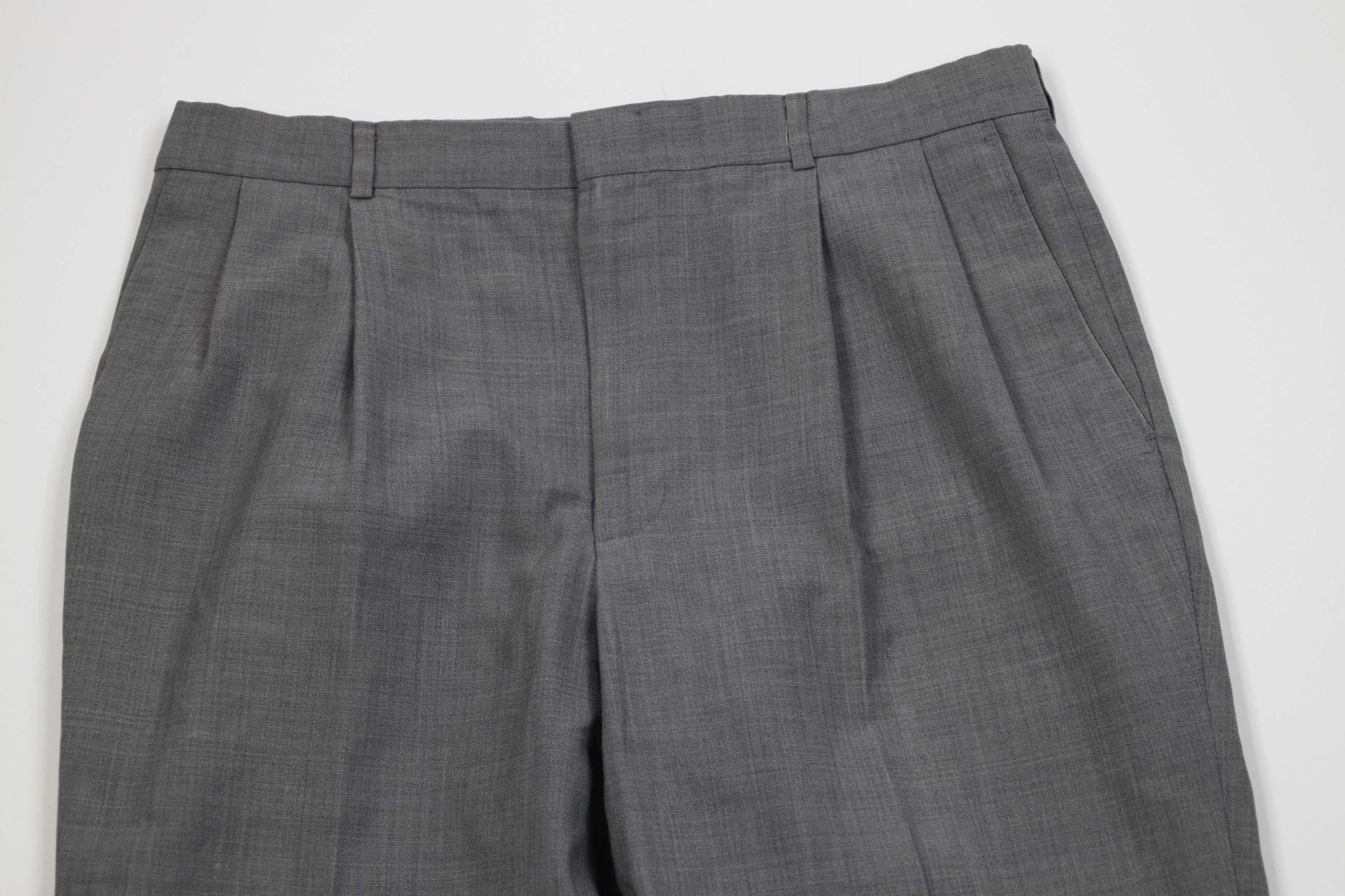Vintage Vintage 70s Streetwear Chambray Wide Leg Chino Pants USA Size US 34 / EU 50 - 2 Thumbnail