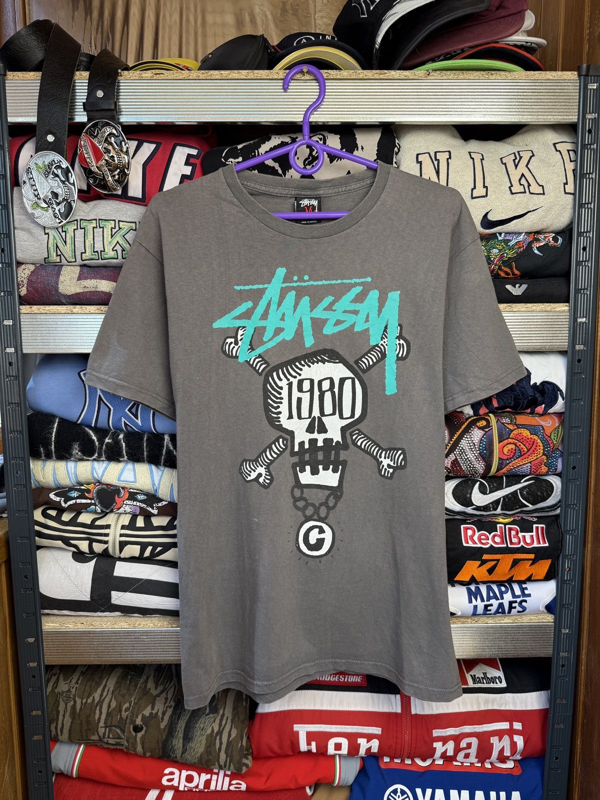 Stussy vintage stussy skull tee shirt Size US M / EU 48-50 / 2 - 1 Thumbnail