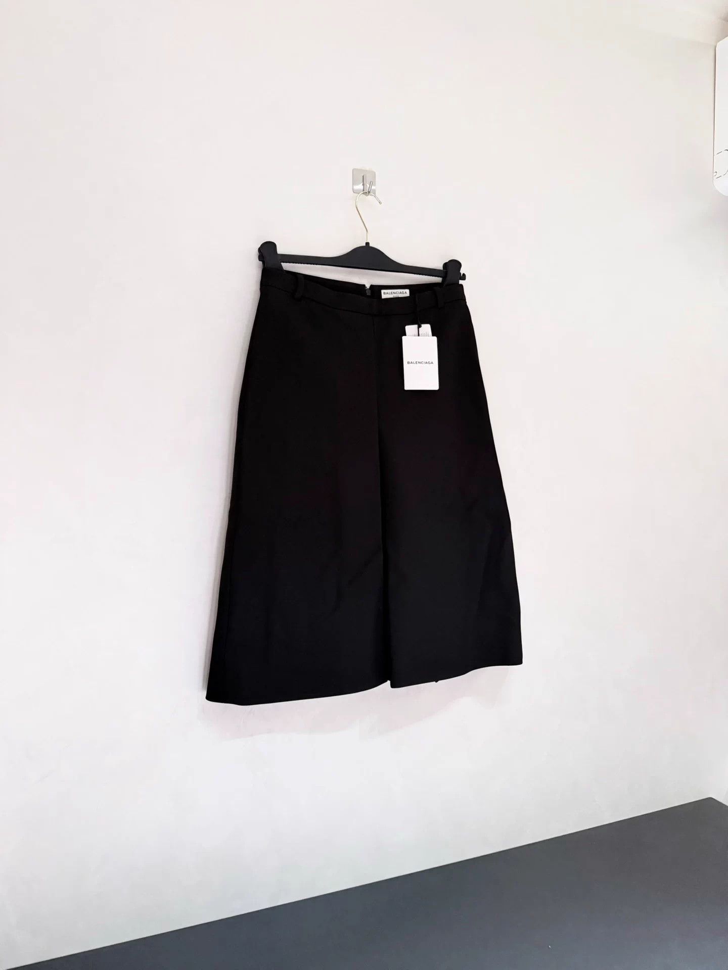Balenciaga Balenciaga FW16 double-layered A-line suit skirt black FR36 Size XS / US 0-2 / IT 36-38 - 2 Thumbnail