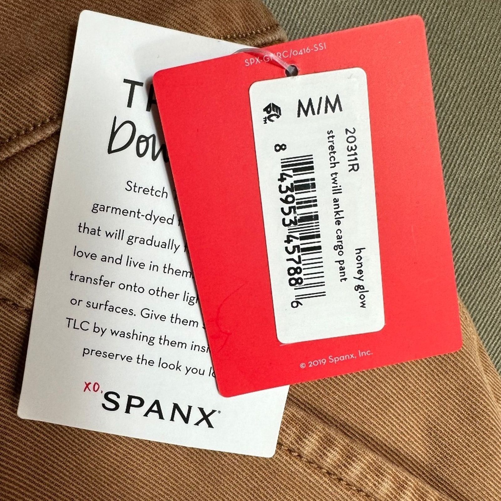 Spanx Spanx Stretch Twill Ankle Cargo Pants Honey Glow M (6/8) Size 29" - 15 Thumbnail