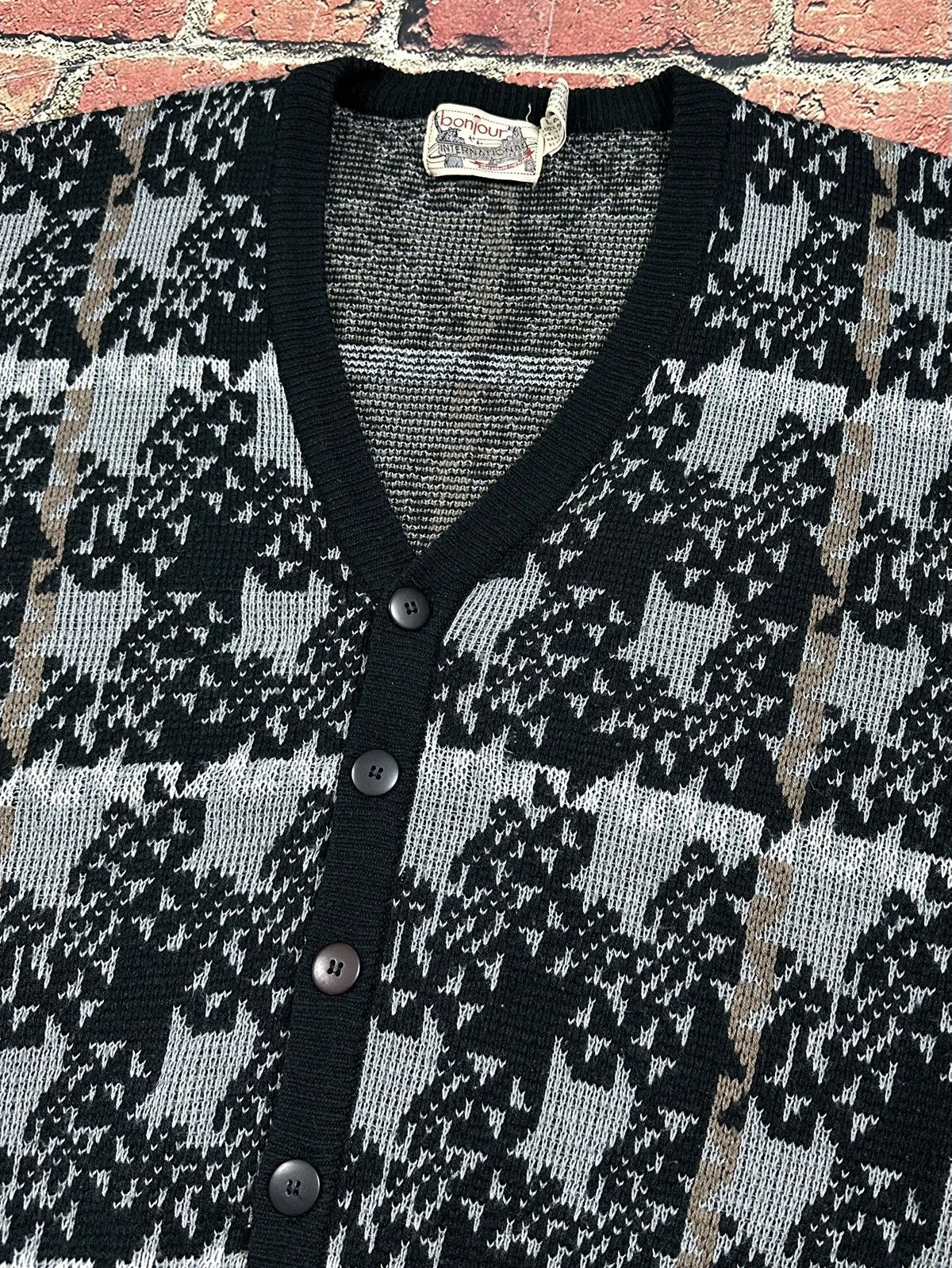 Other Vintage Bonjour International Cardigan Sweater Geometric Size US L / EU 52-54 / 3 - 6 Thumbnail