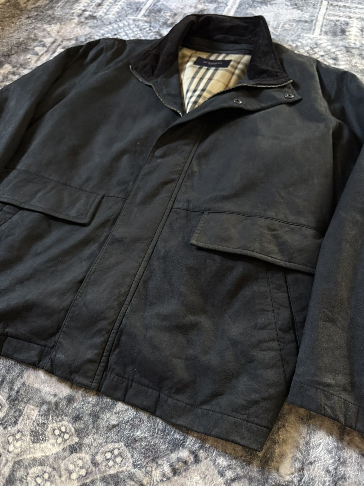 Burberry Burberry Black Suede Hunting Jacket Size US M / EU 48-50 / 2 - 6 Thumbnail