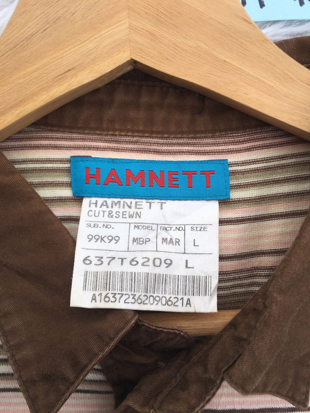 Katharine Hamnett London Rare Vintage HAMNETT London Stripes Tshirt Size US M / EU 48-50 / 2 - 8 Thumbnail