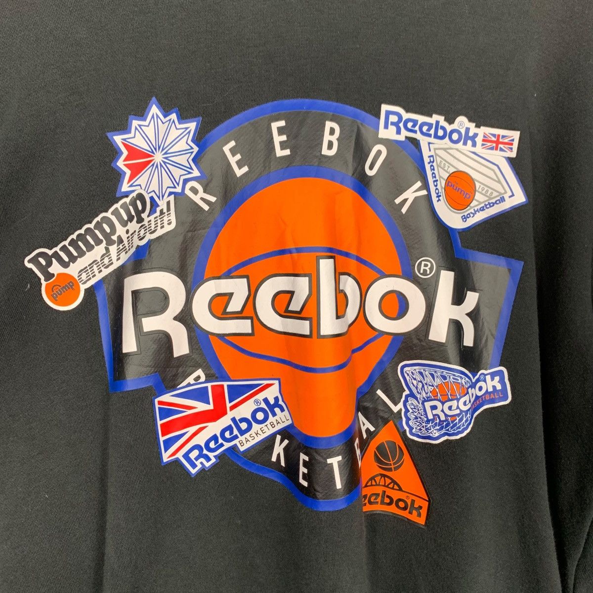 Reebok REEBOK Big Logo Graphics Pullover Hoodies #1985-C86 Size US L / EU 52-54 / 3 - 13 Thumbnail