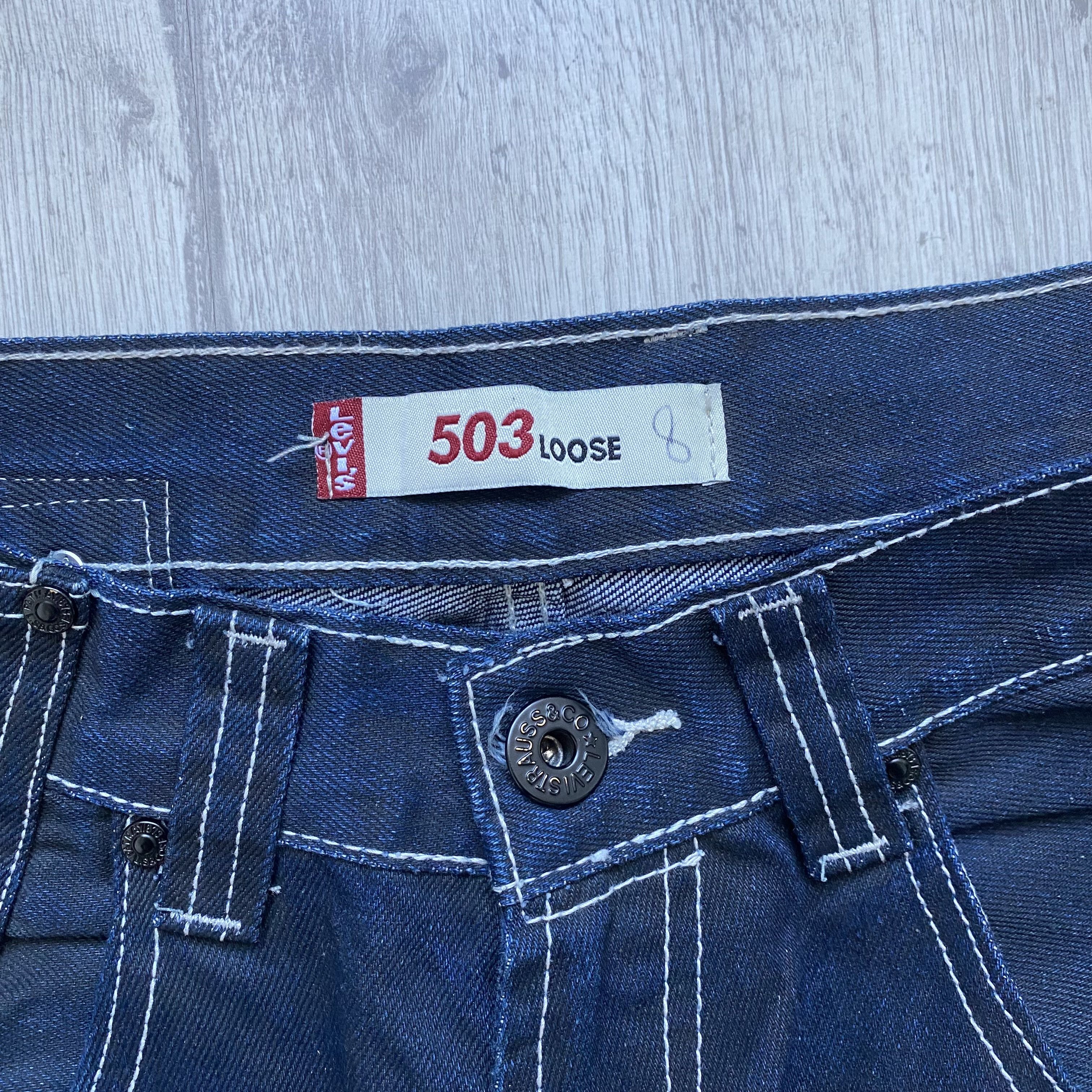 Levi's Vintage Clothing 👖 Vintage Y2K Levis 503 jeans Loose denim pants Size US 28 / EU 44 - 5 Thumbnail