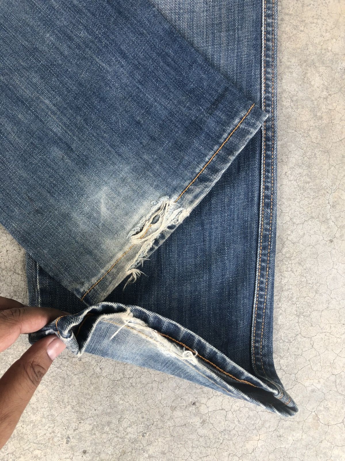 Nudie Jeans Nudie Distressed Jeans Mud Wash Size US 30 / EU 46 - 17 Thumbnail