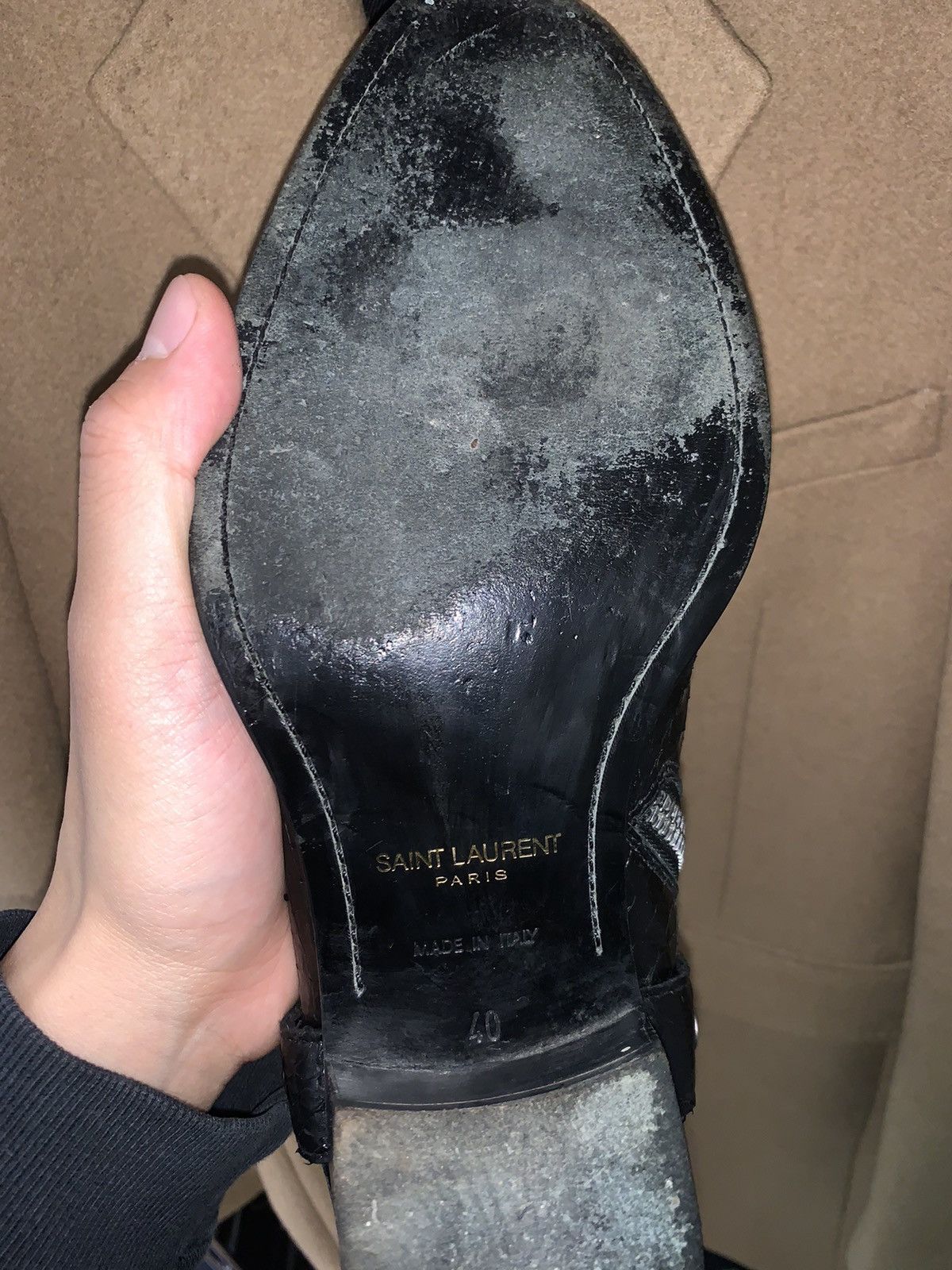 Saint Laurent Paris Saint Laurent 2013FW Python Wyatt Harness Size US 7.5 / EU 40-41 - 5 Thumbnail
