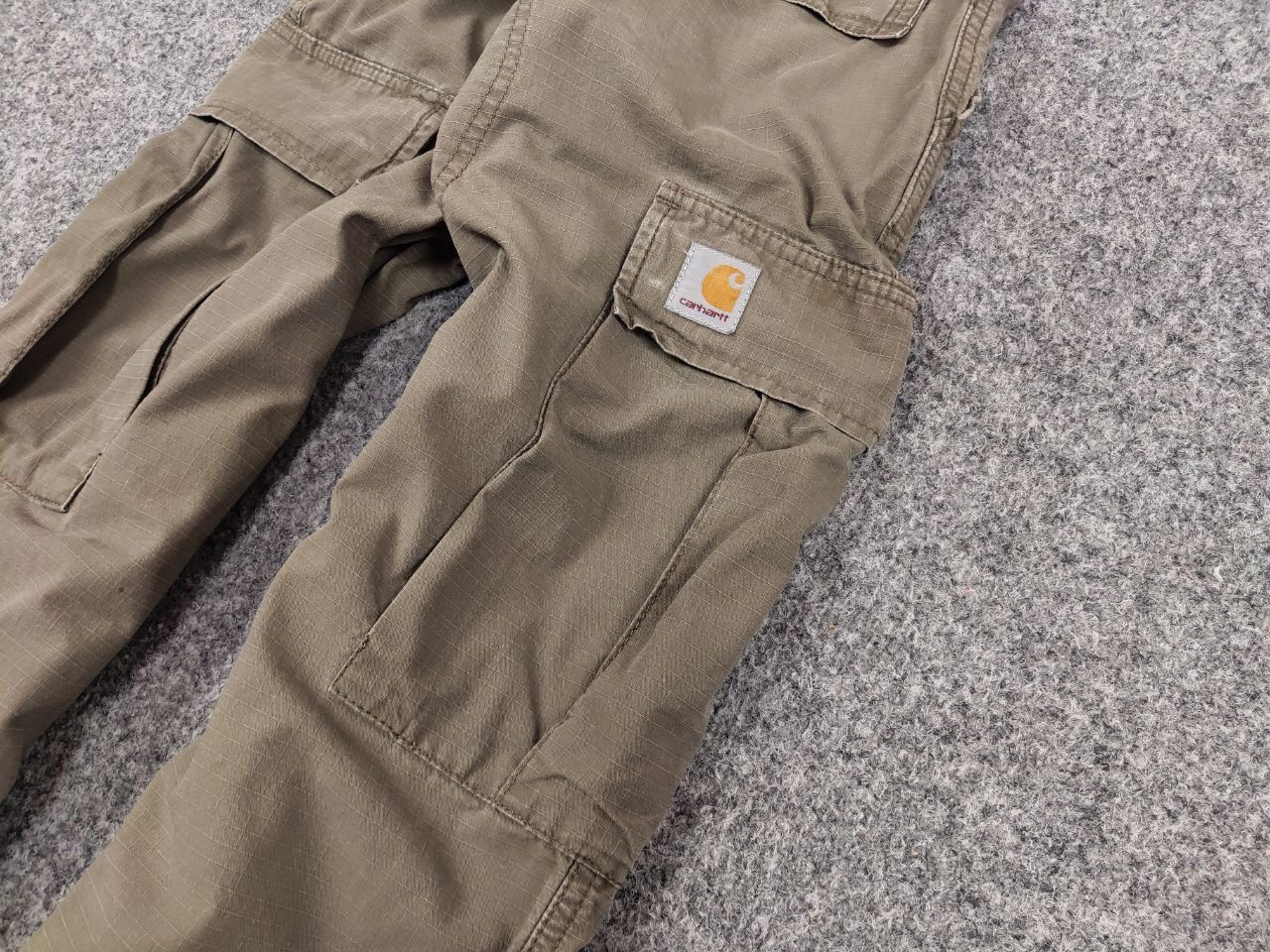 Carhartt Vintage 90's Carhartt Ripstop Faded Cargo Pants Travis Style Size US 32 / EU 48 - 5 Thumbnail