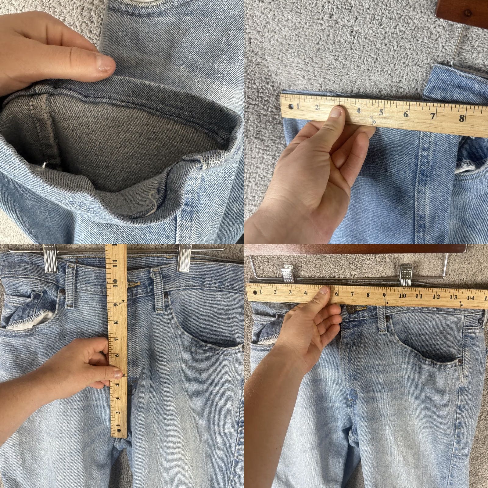 Wrangler Wrangler Jeans Mens 30x25 Light Wash Denim Straight Leg Regular Fit Casual Size US 30 / EU 46 - 8 Thumbnail