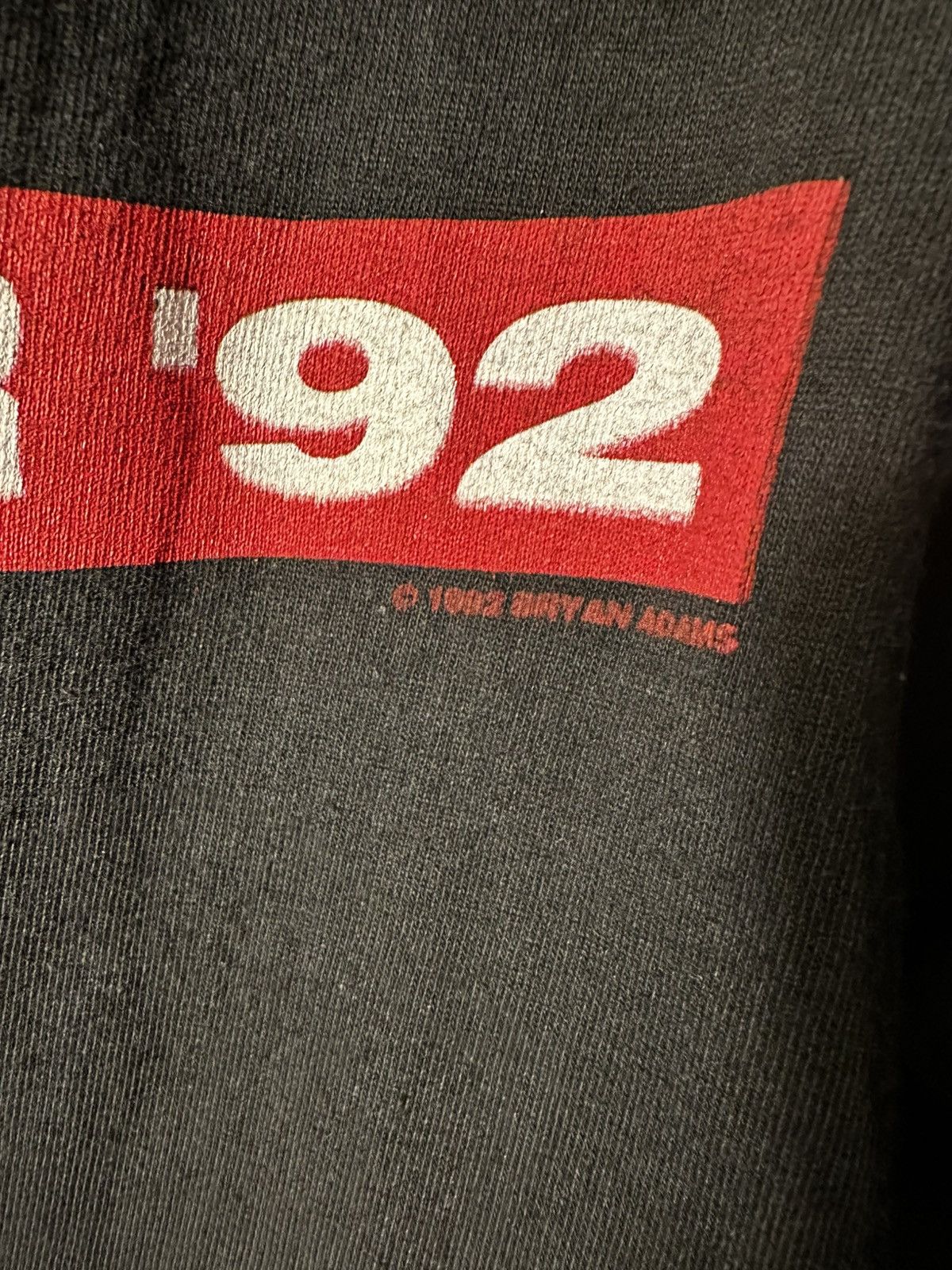 Vintage Vintage 1992 Bryan Adams Tour Tee Giant Tag XL Size US XL / EU 56 / 4 - 3 Thumbnail