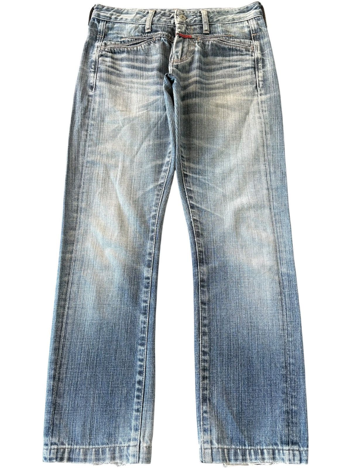 Marithe + Francois Girbaud Vintage Marithe Francois Girbaud Faded Distresses Jeans Size 31" - 1 Thumbnail