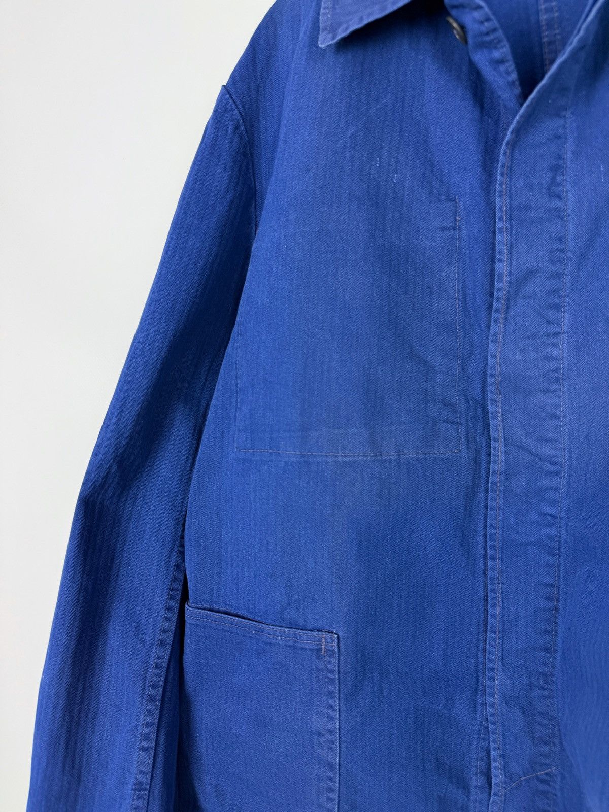 Vintage 70s 80s Vintage German Sanfor HBT Chore Work Jacket 52 Size US L / EU 52-54 / 3 - 4 Thumbnail