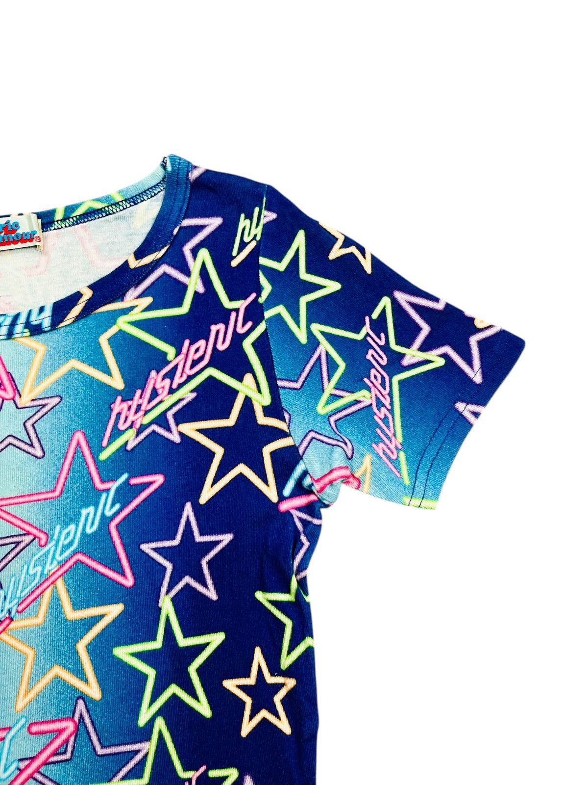 Hysteric Glamour 2000s Hysteric - Neon Star Baby Tee Size M / US 6-8 / IT 42-44 - 5 Thumbnail