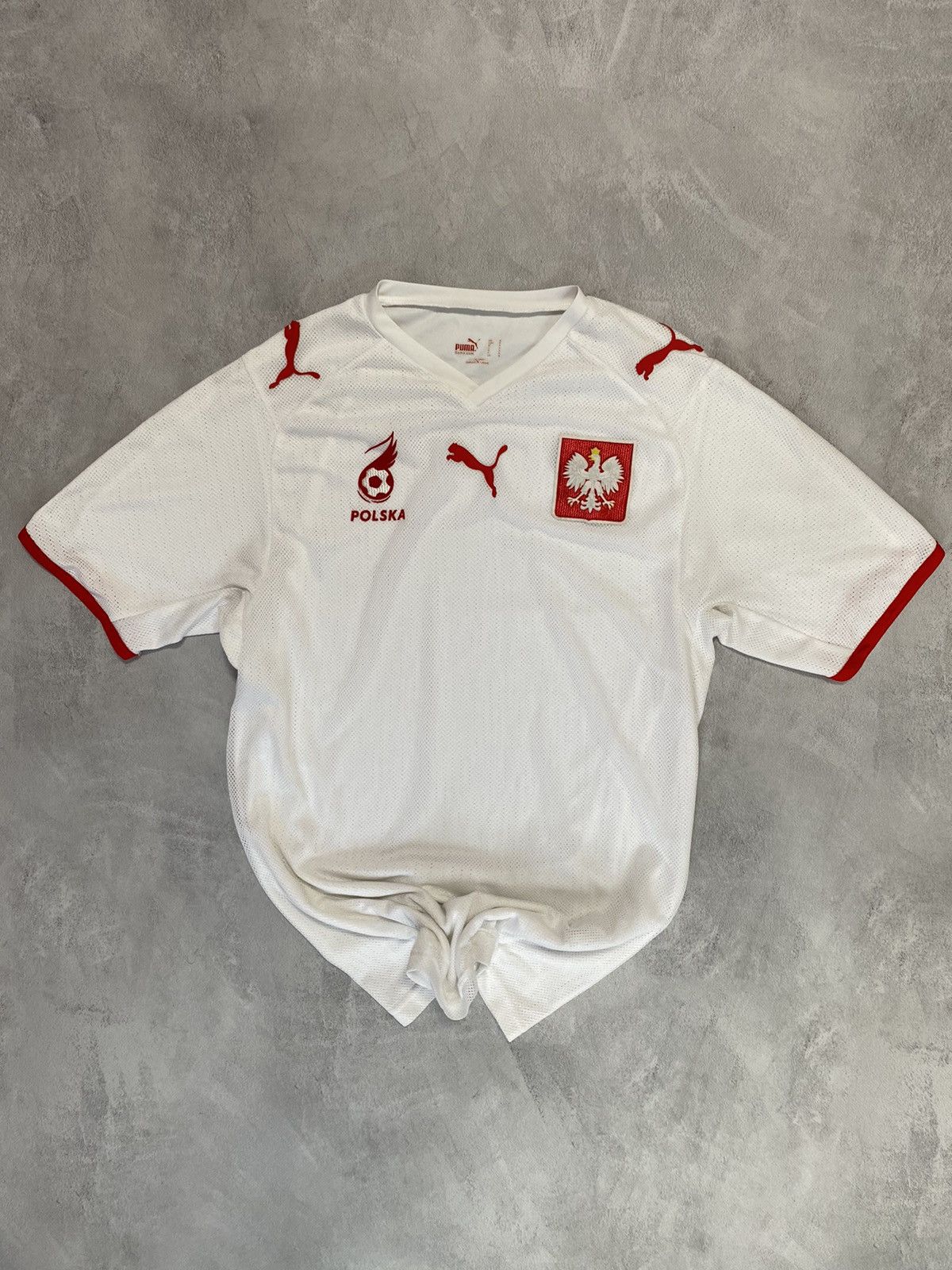 Puma 🇵🇱 Vintage Soccer Jersey Puma Poland Home Shirt Size US M / EU 48-50 / 2 - 1 Thumbnail