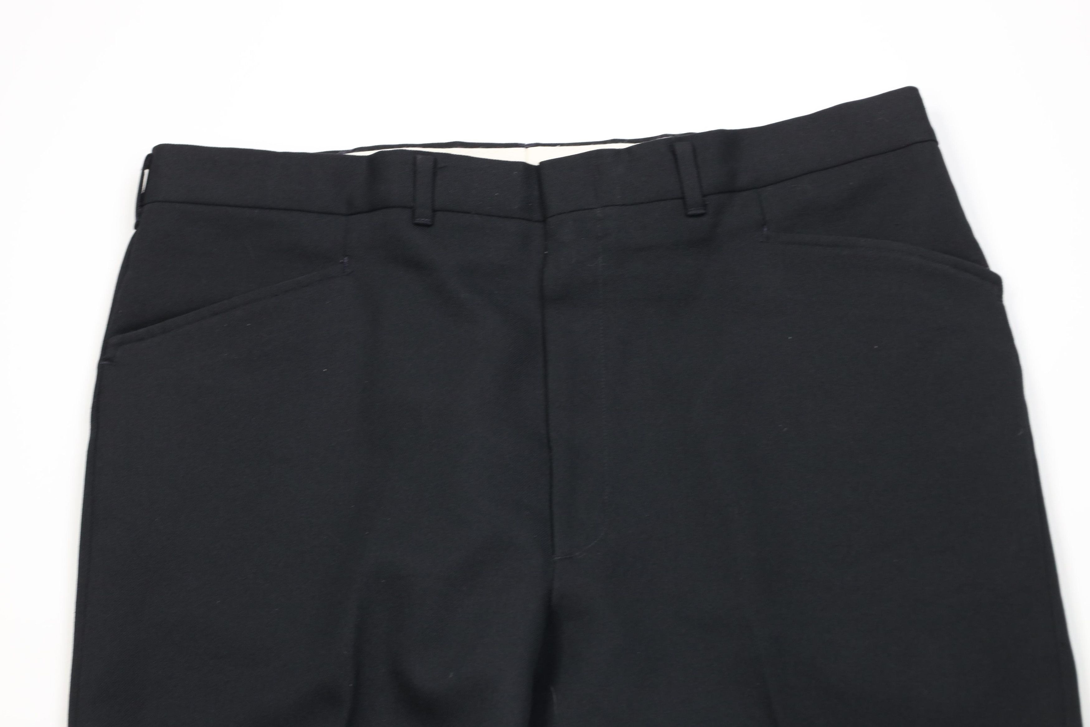 Vintage Vintage 70s Streetwear Flared Wide Leg Chino Pants Black USA Size US 38 / EU 54 - 2 Thumbnail
