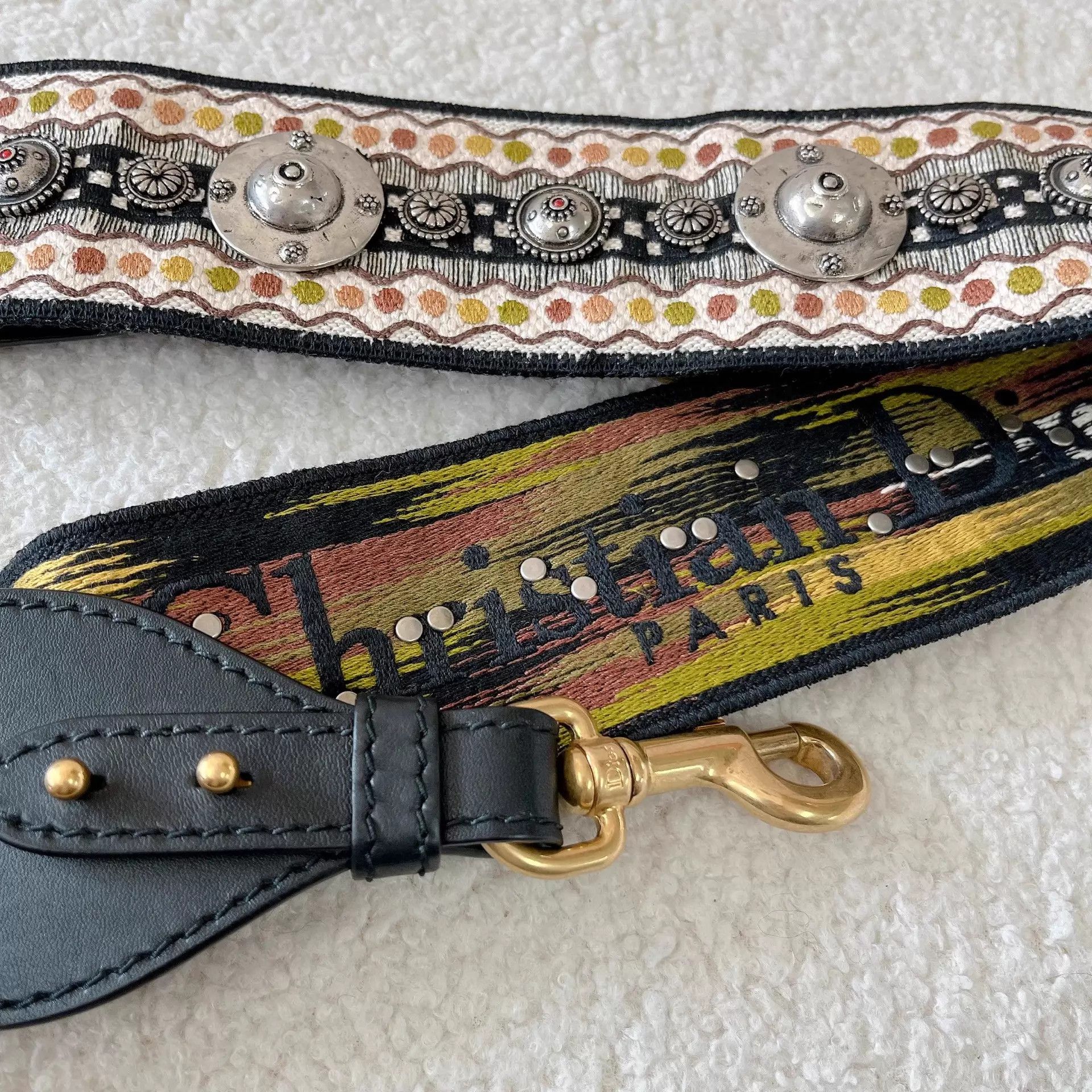 Dior Dior Ltd Ed Heavy Embroidered Wide Strap Pre-Owned Size ONE SIZE - 5 Thumbnail