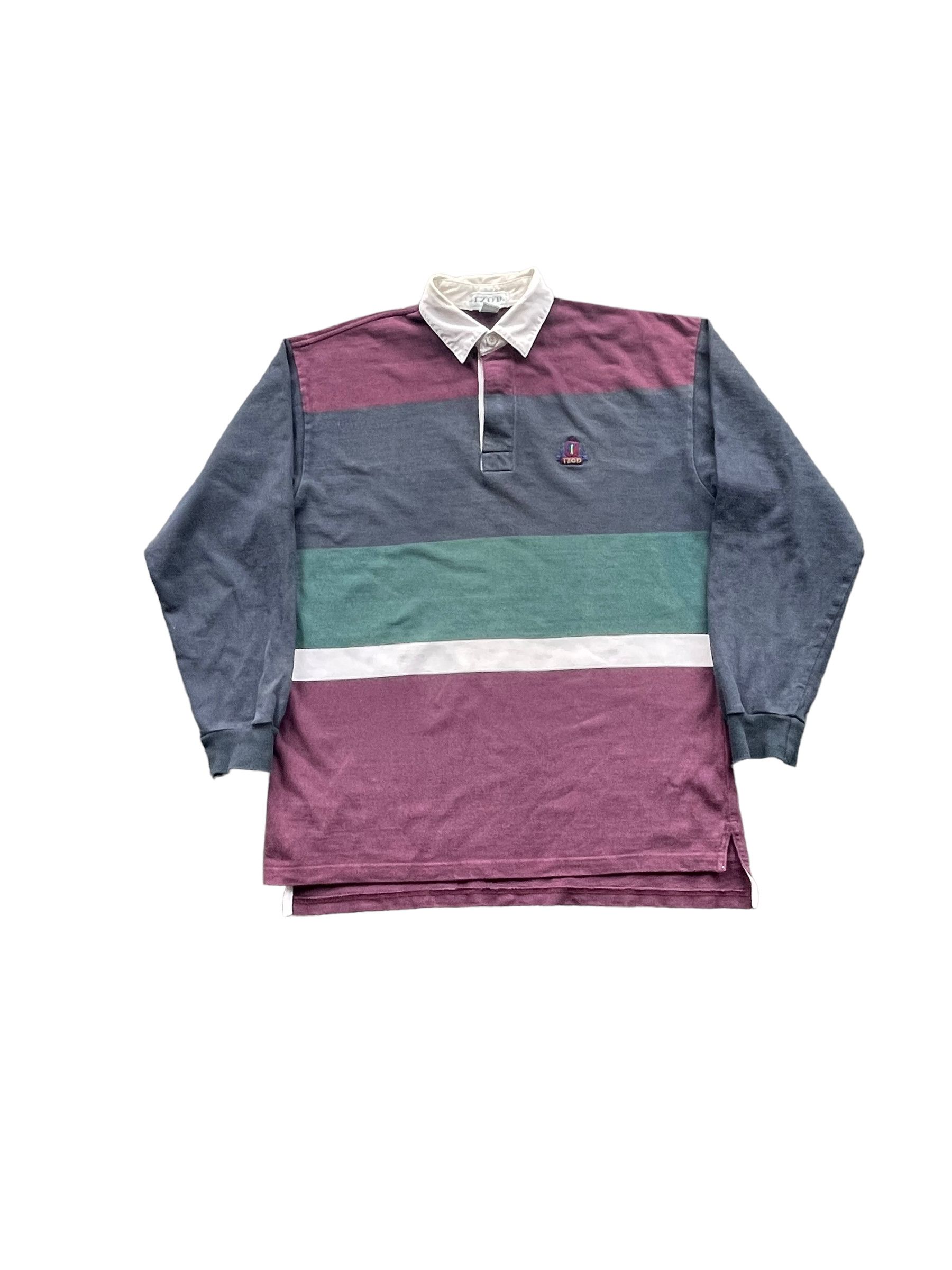 Designer Vintage Izod Rugby Polo Tshirt Size US M / EU 48-50 / 2 - 1 Thumbnail
