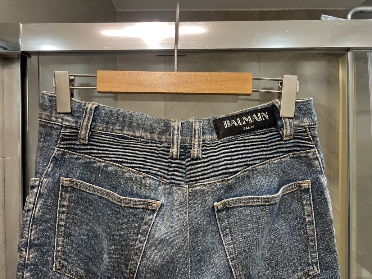 Balmain Aw14 biker japanese denim Size US 31 - 7 Thumbnail