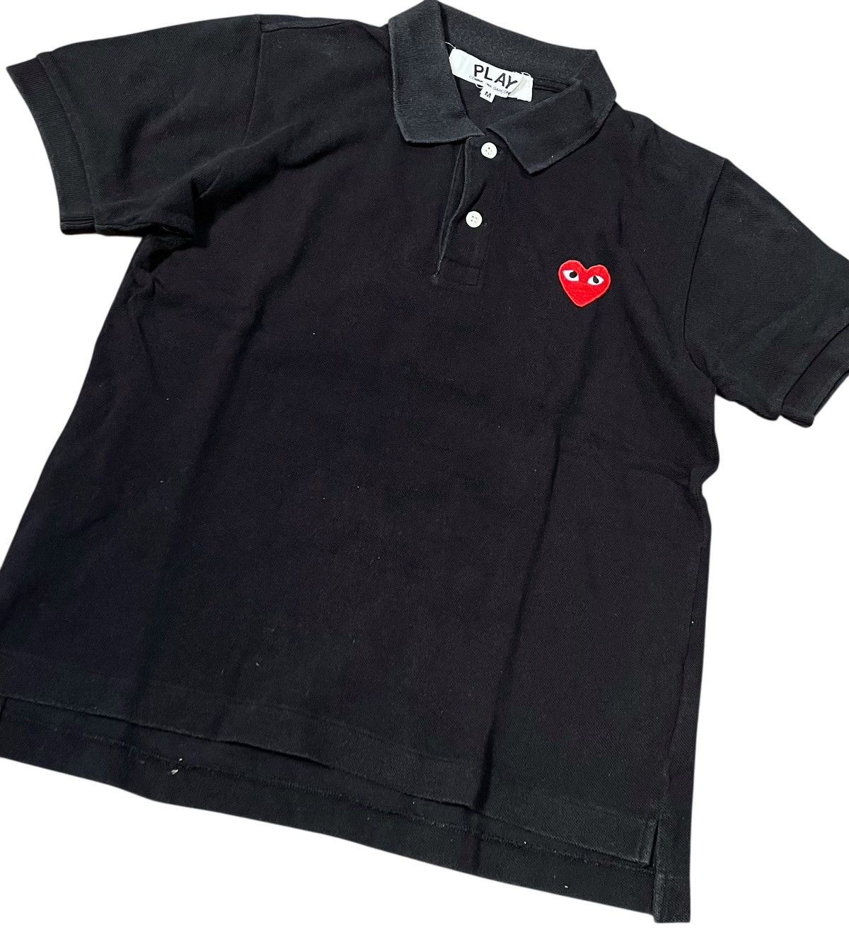 Comme des Garcons PLAY Cdg play AD2007 black polo shirt Size US M / EU 48-50 / 2 - 3 Thumbnail