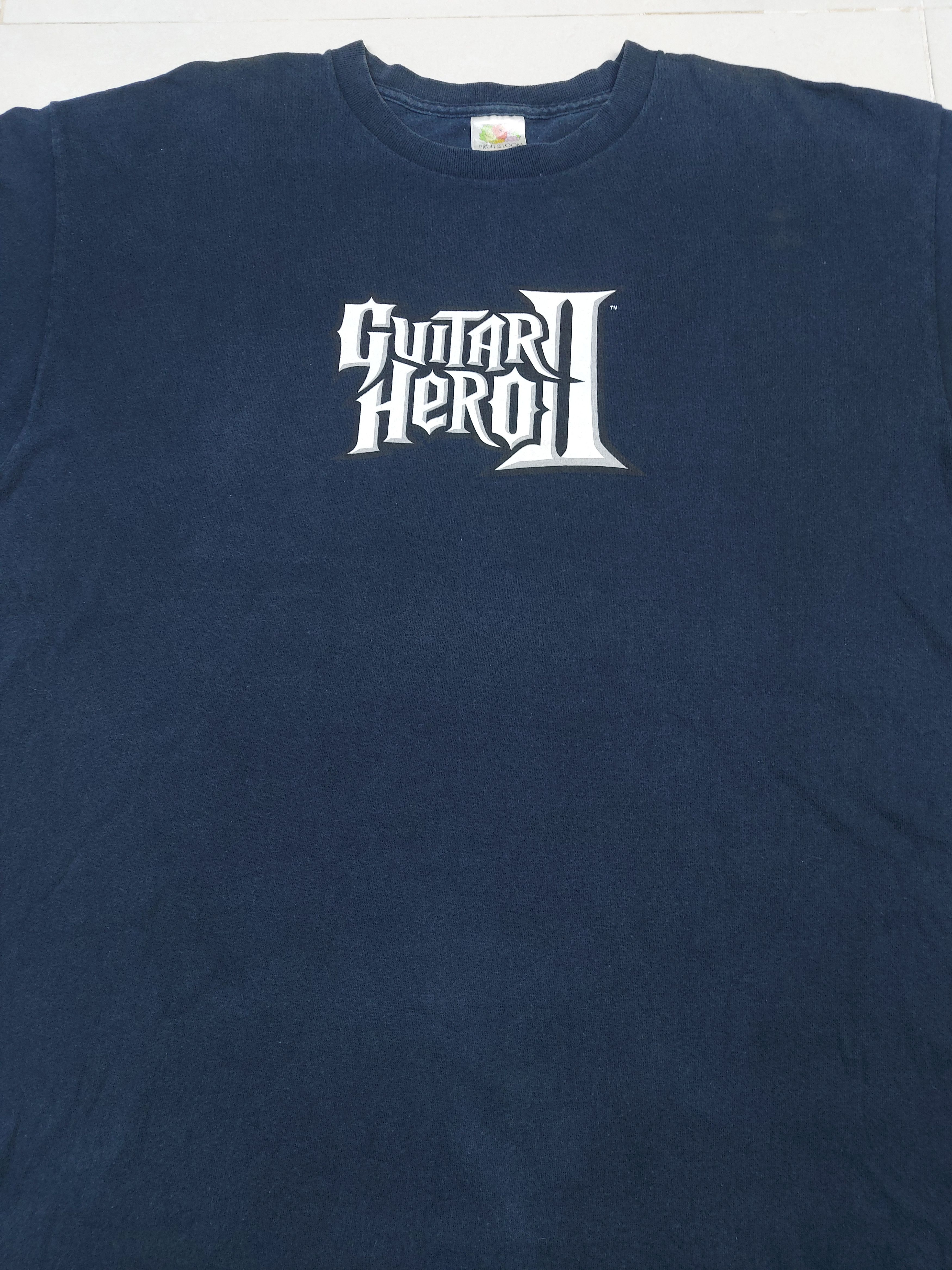 Playstation Vintage 2006 Guitar Hero 2 II Game Promo TEE Size US XL / EU 56 / 4 - 3 Thumbnail