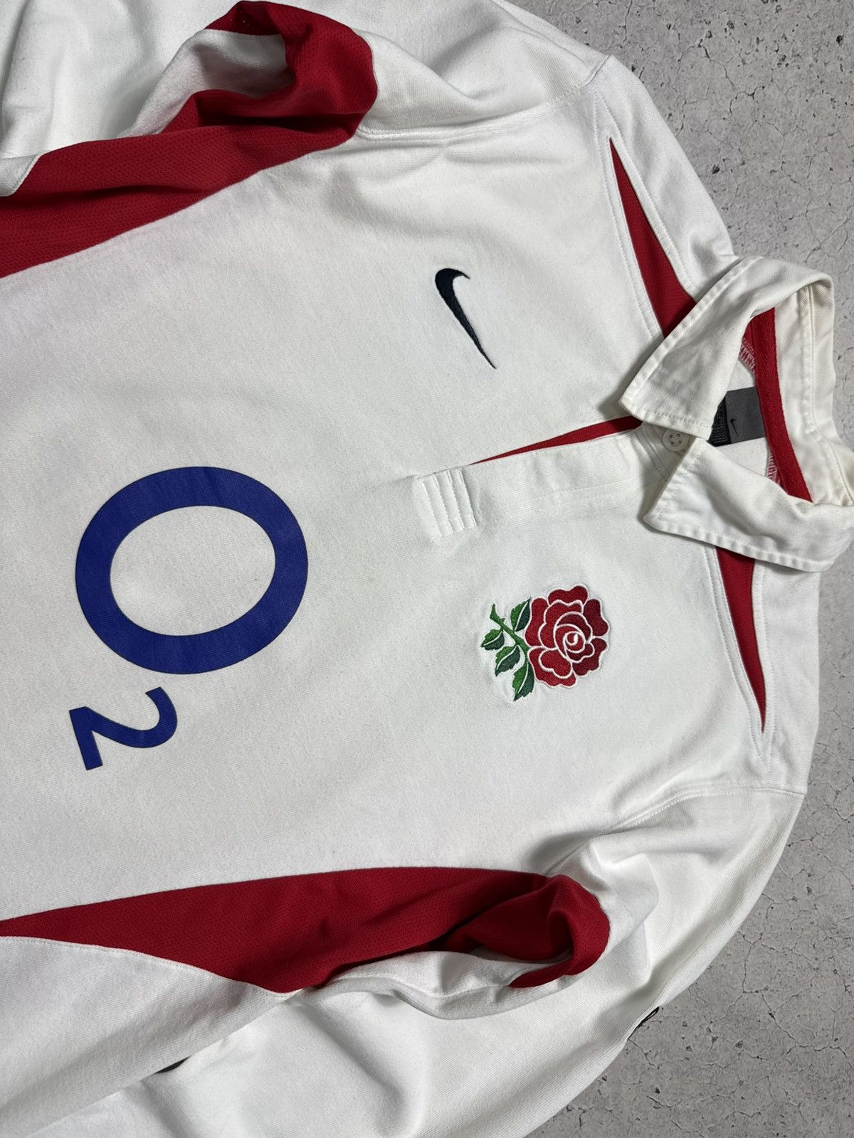 Nike Nike England Rugby League O2 Vintage Sweatshirt Jersey Size US L / EU 52-54 / 3 - 5 Thumbnail