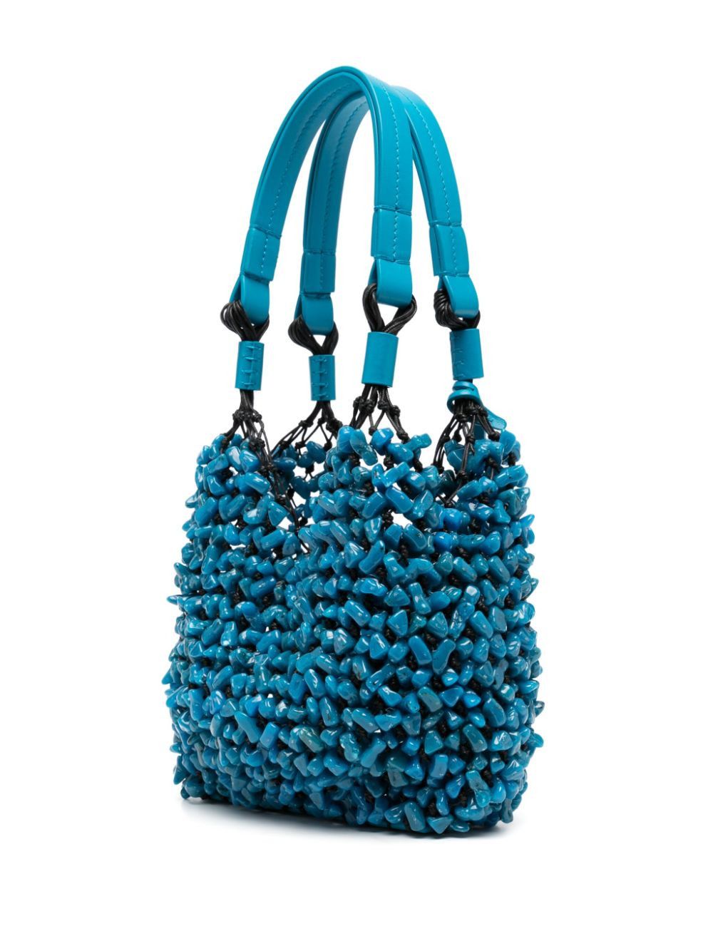 Jil Sander o1loc1c1124 Size: OS/ Small Beaded Tote Bag in Blue Size ONE SIZE - 2 Thumbnail