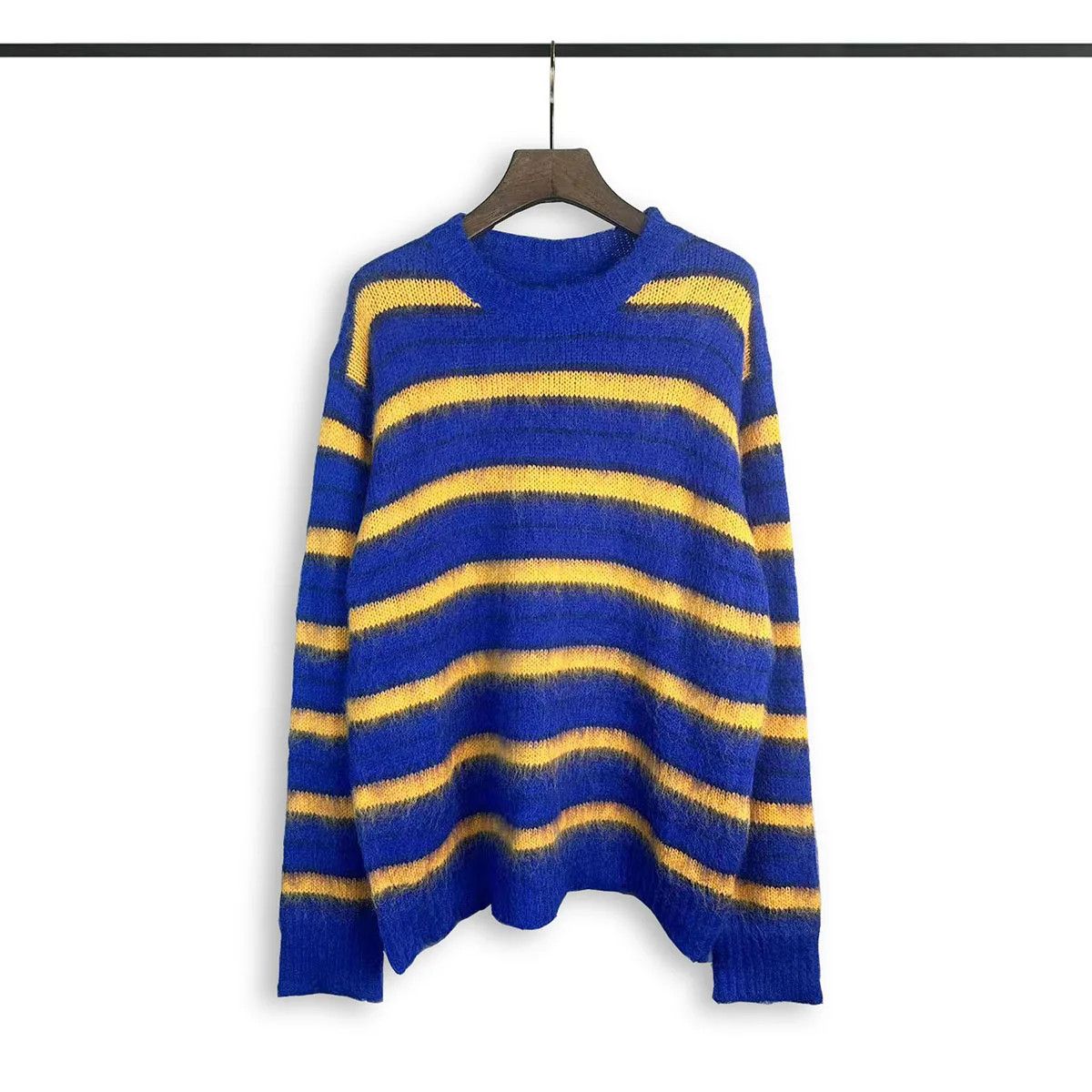Vintage Stripe yello and blue knitwear Size US M / EU 48-50 / 2 - 1 Thumbnail