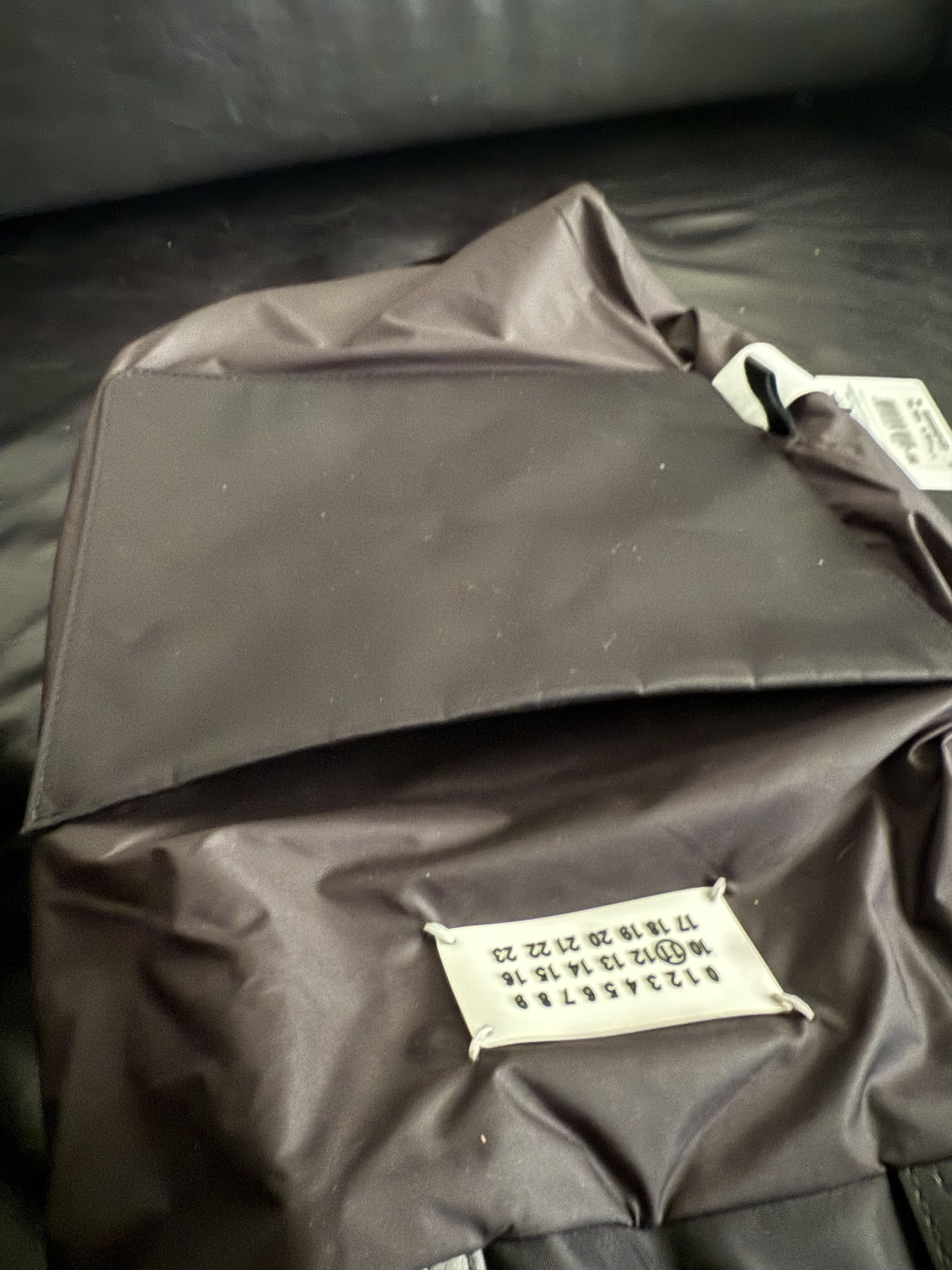 Maison Margiela Embroidered Logo Drawstring Backpack Size ONE SIZE - 14 Thumbnail