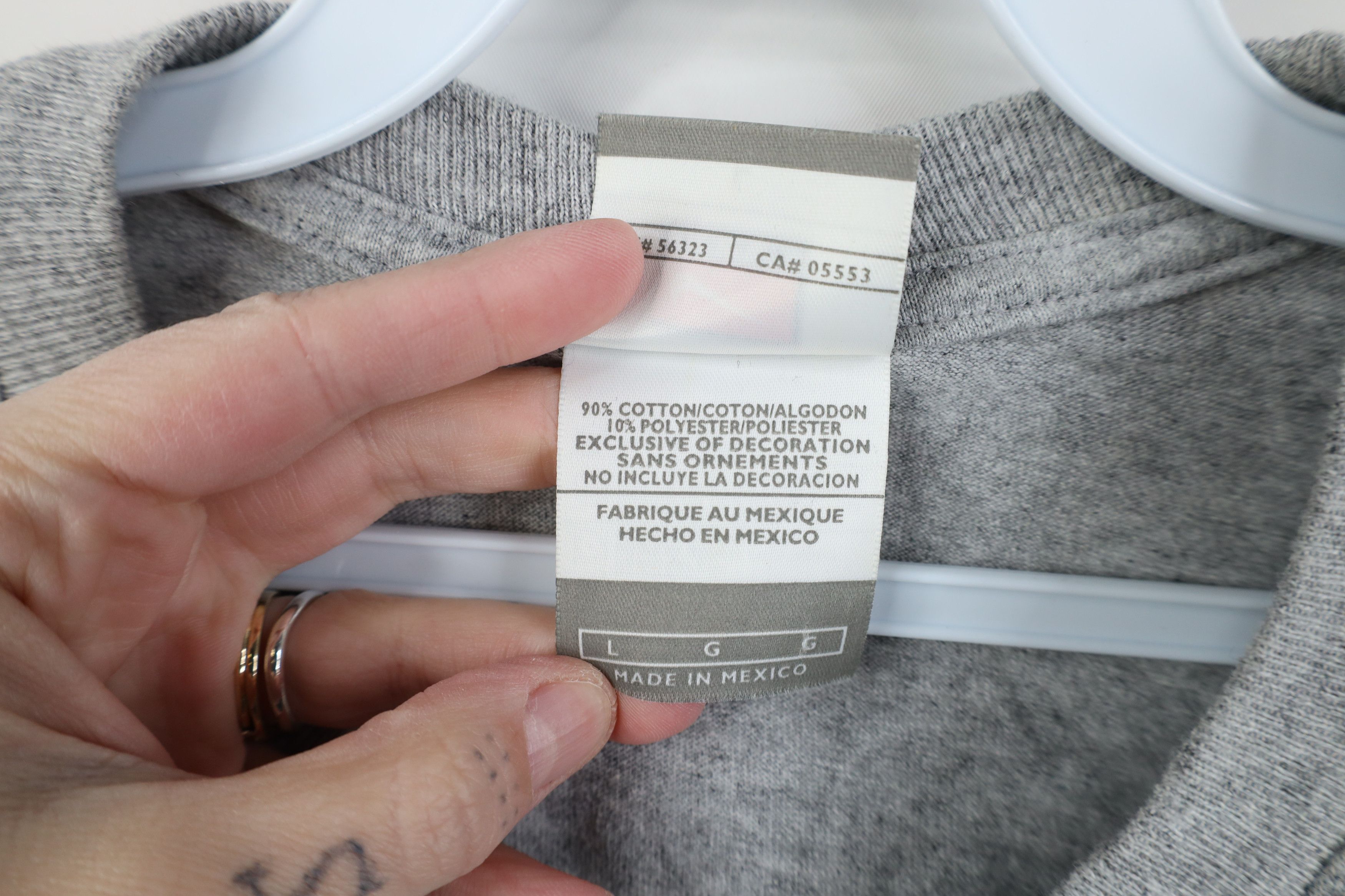 Nike Vintage 90s Y2K Nike Travis Scott Mini Swoosh T-Shirt Gray Size US L / EU 52-54 / 3 - 5 Thumbnail