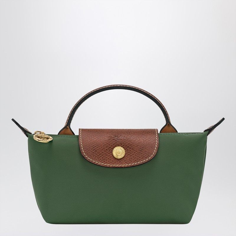 Longchamp Longchamp Le Pliage Green Graphite Coloured Clutch