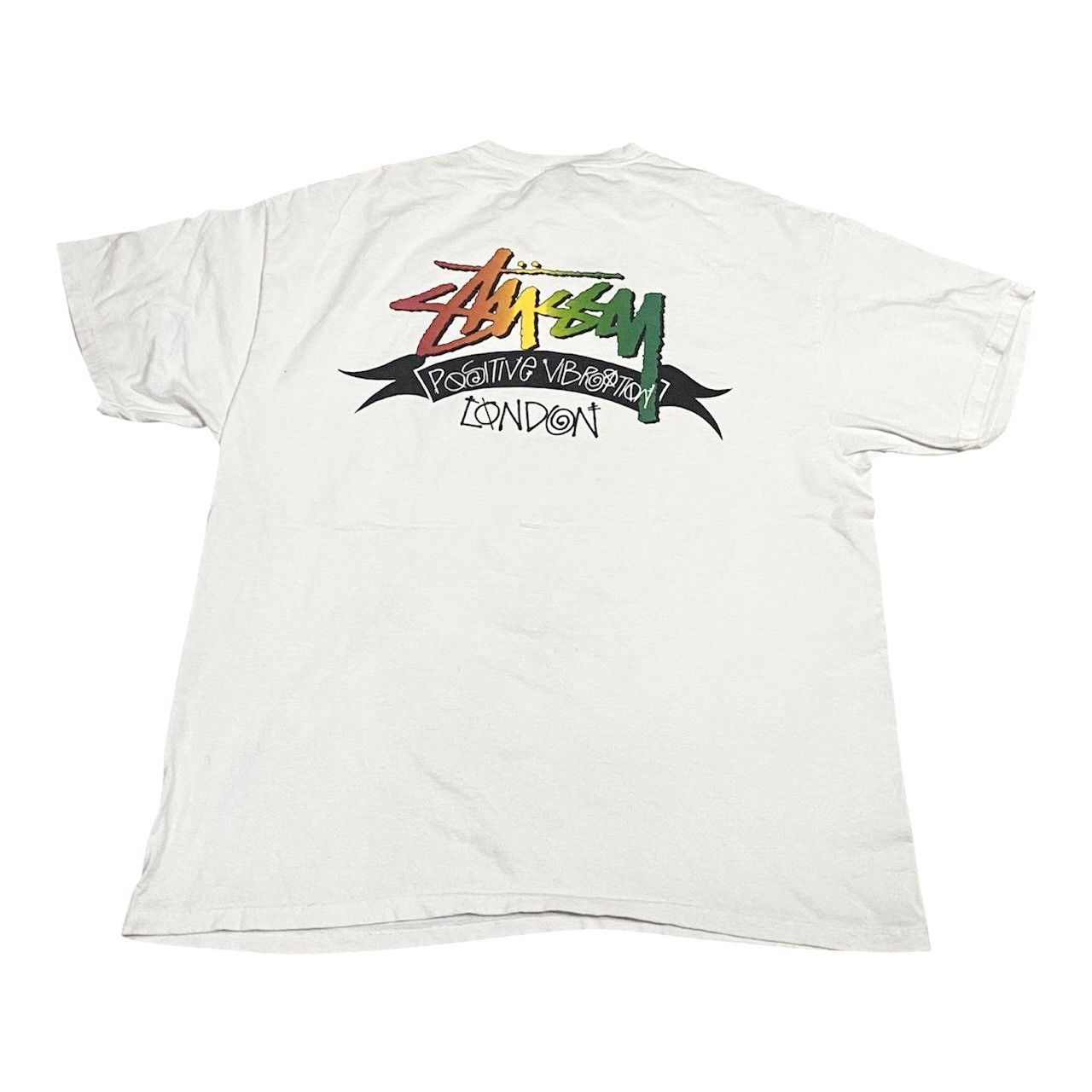 Stussy Vintage Stussy London "Positive Vibration" Rasta Logo Size US XL / EU 56 / 4 - 1 Thumbnail