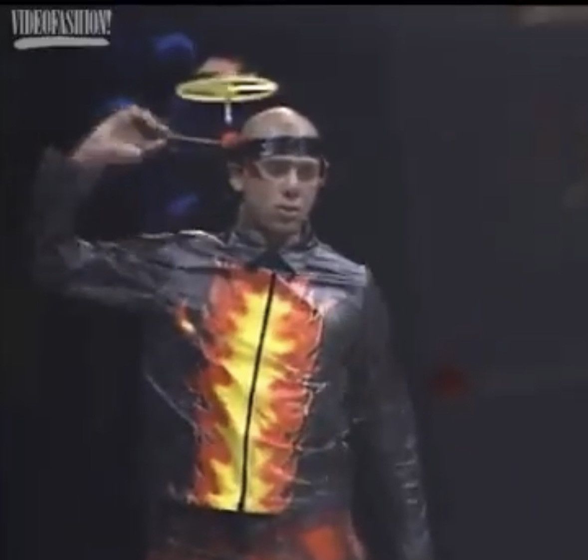 Pre-owned W Lt Walter Van Beirendonck X Walter Van Beirendonck Archive A/w 1997 Runway Flame Jacket In Black