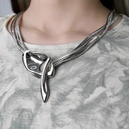 Other Dark STEAL! Y2K Chains Necklace Chain Size ONE SIZE - 1 Thumbnail