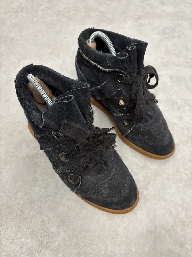Isabel Marant Isabel Marant Black Suede High Boots Size US 7 / IT 37 - 3 Thumbnail