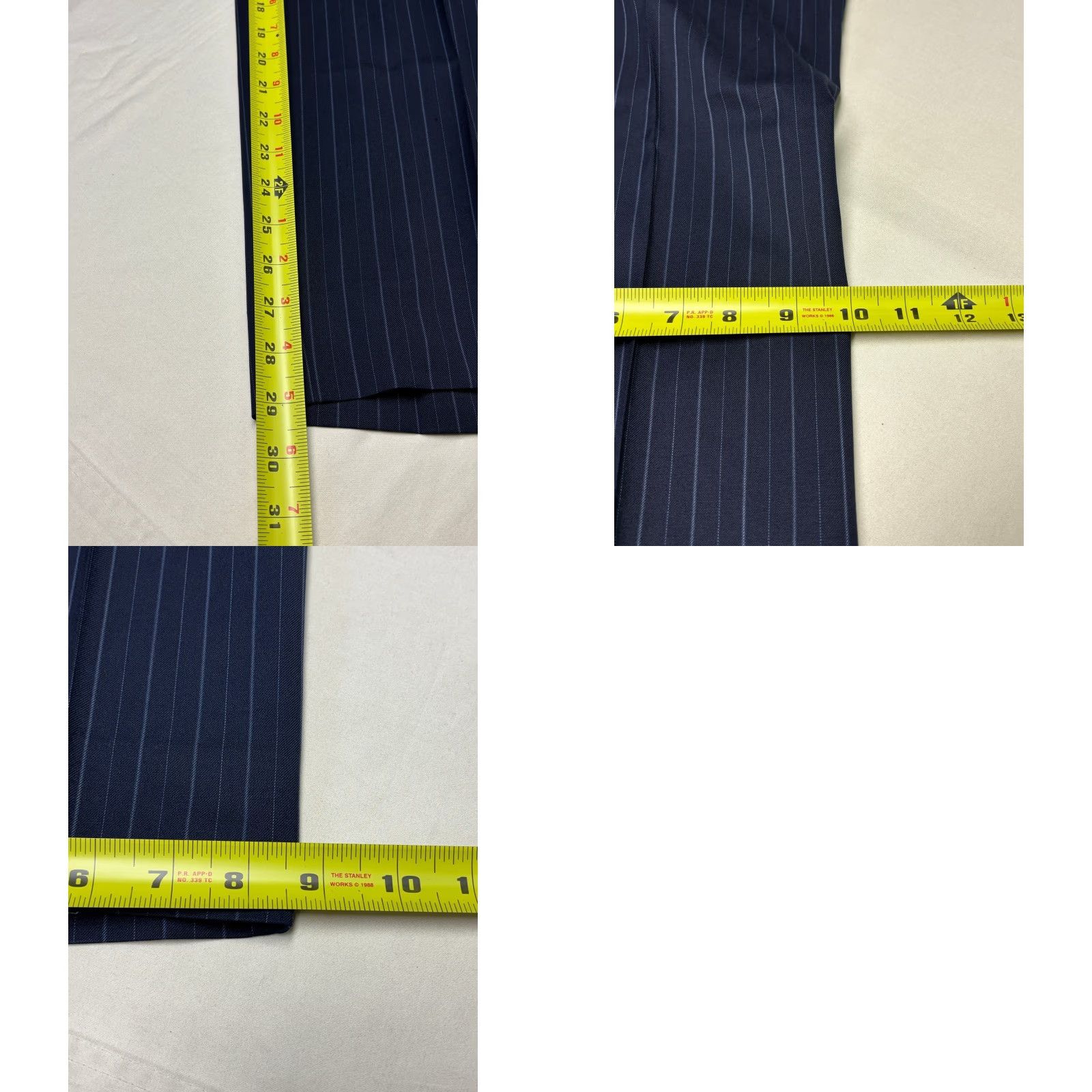 Brooks Brothers Brooks Brothers 1818 Fitzgerald Navy Pinstripe Wool Dress Pants Mens 37x30 Italy Wool Dress Pants Mens 37 30 Navy Pinstripe Fitzgerald Italy Vintage? Size US 37 - 9 Thumbnail