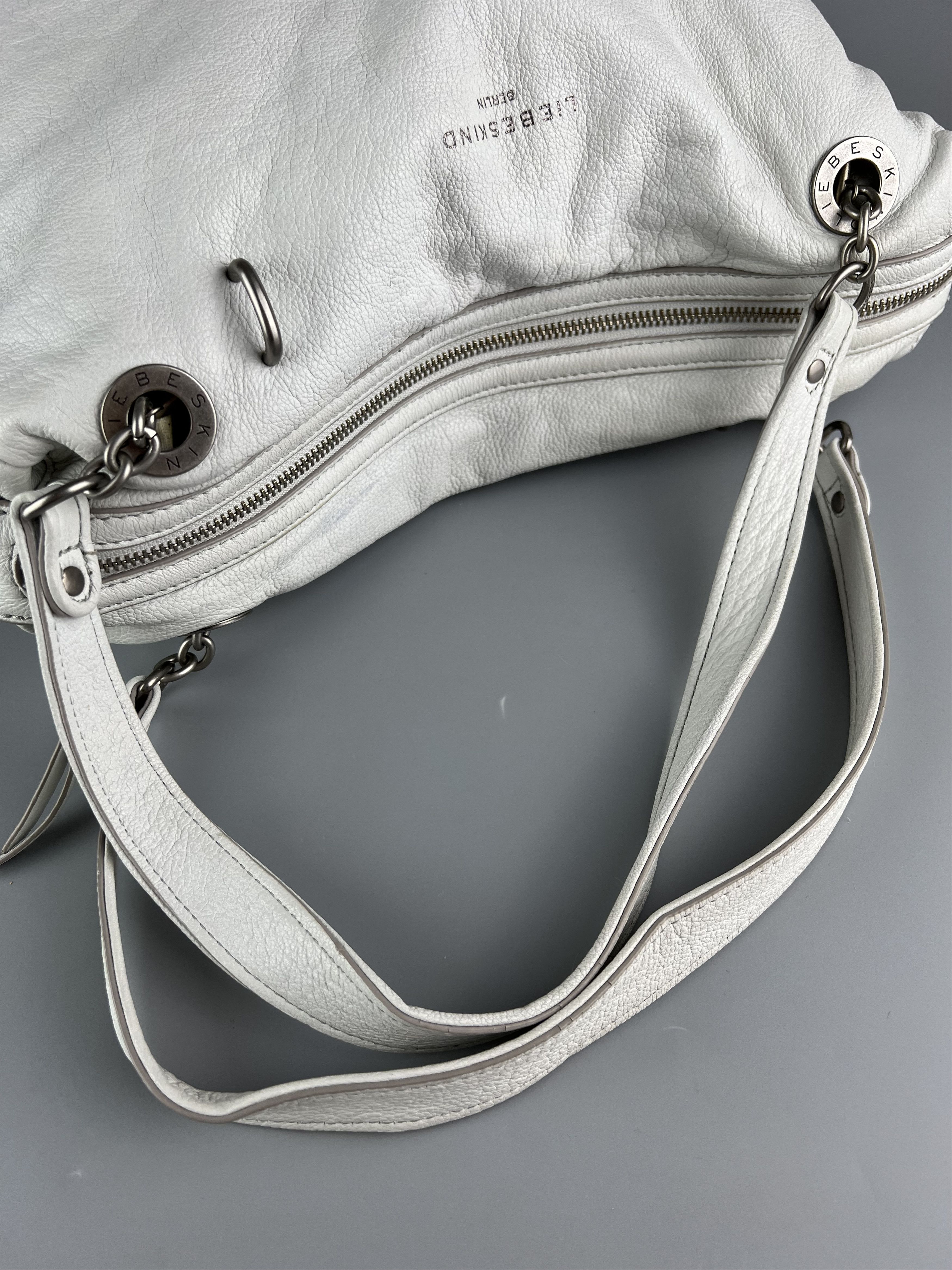 LIEBESKIND BERLIN Liebeskind Berlin White Leather Shoulder Bag Size ONE SIZE - 9 Thumbnail