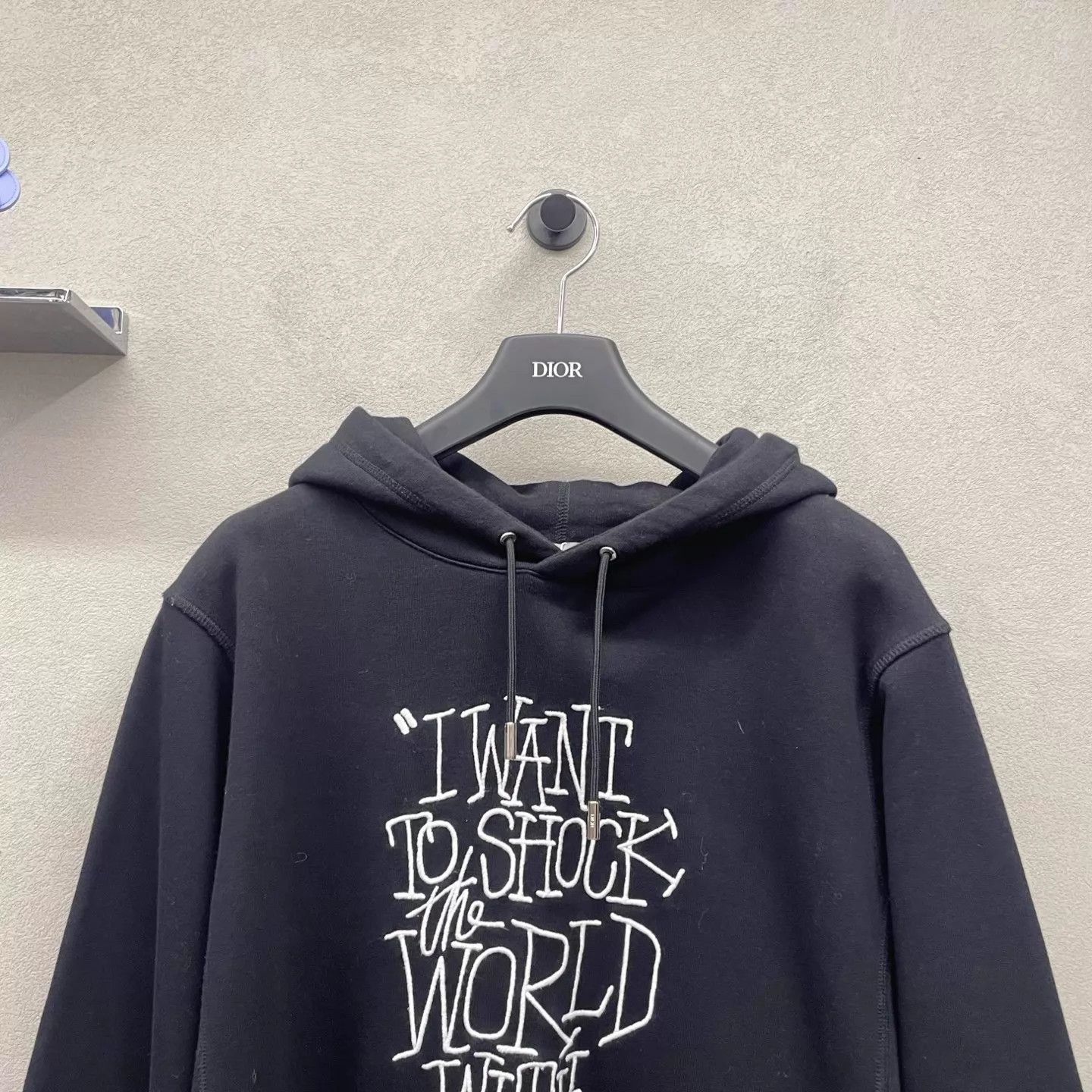 Dior Dior Black Embroidered Logo Hoodie M (Bust 116) Size US M / EU 48-50 / 2 - 4 Thumbnail