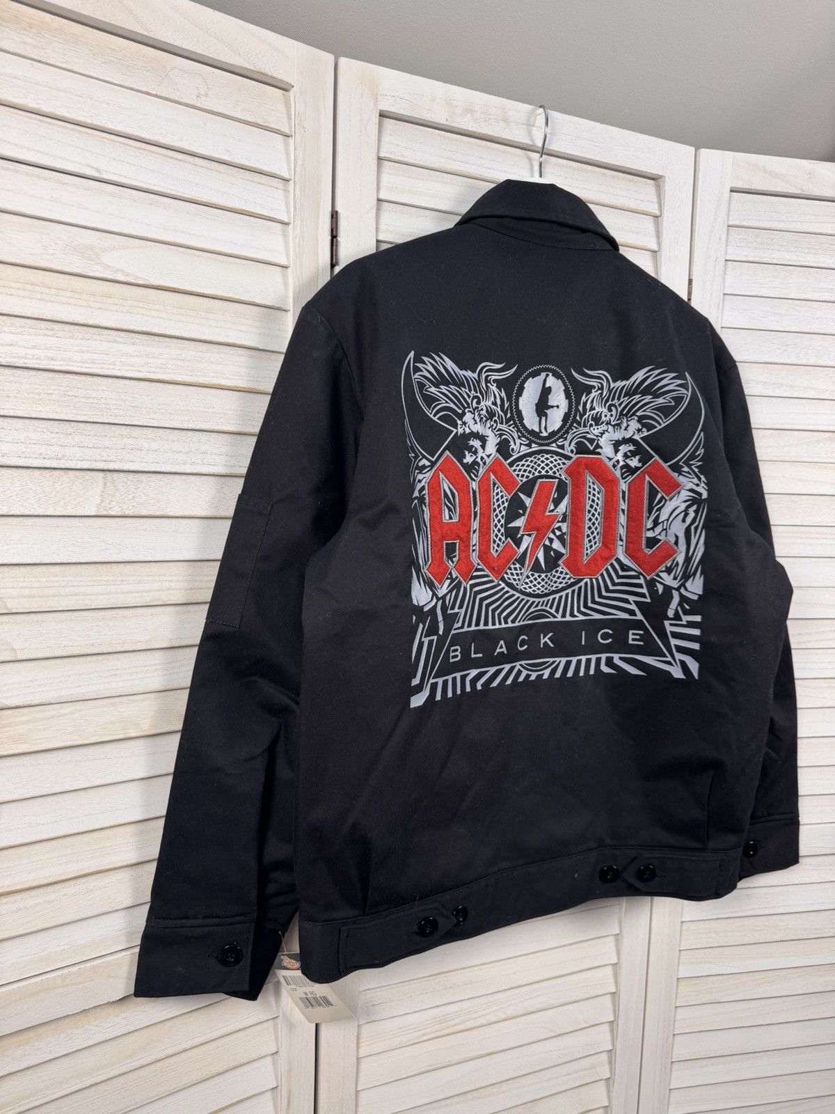 Dickies Men’s Casual Rare Work Jacket Dickies Ac/Dc Custom Big Logo Size US M / EU 48-50 / 2 - 2 Thumbnail