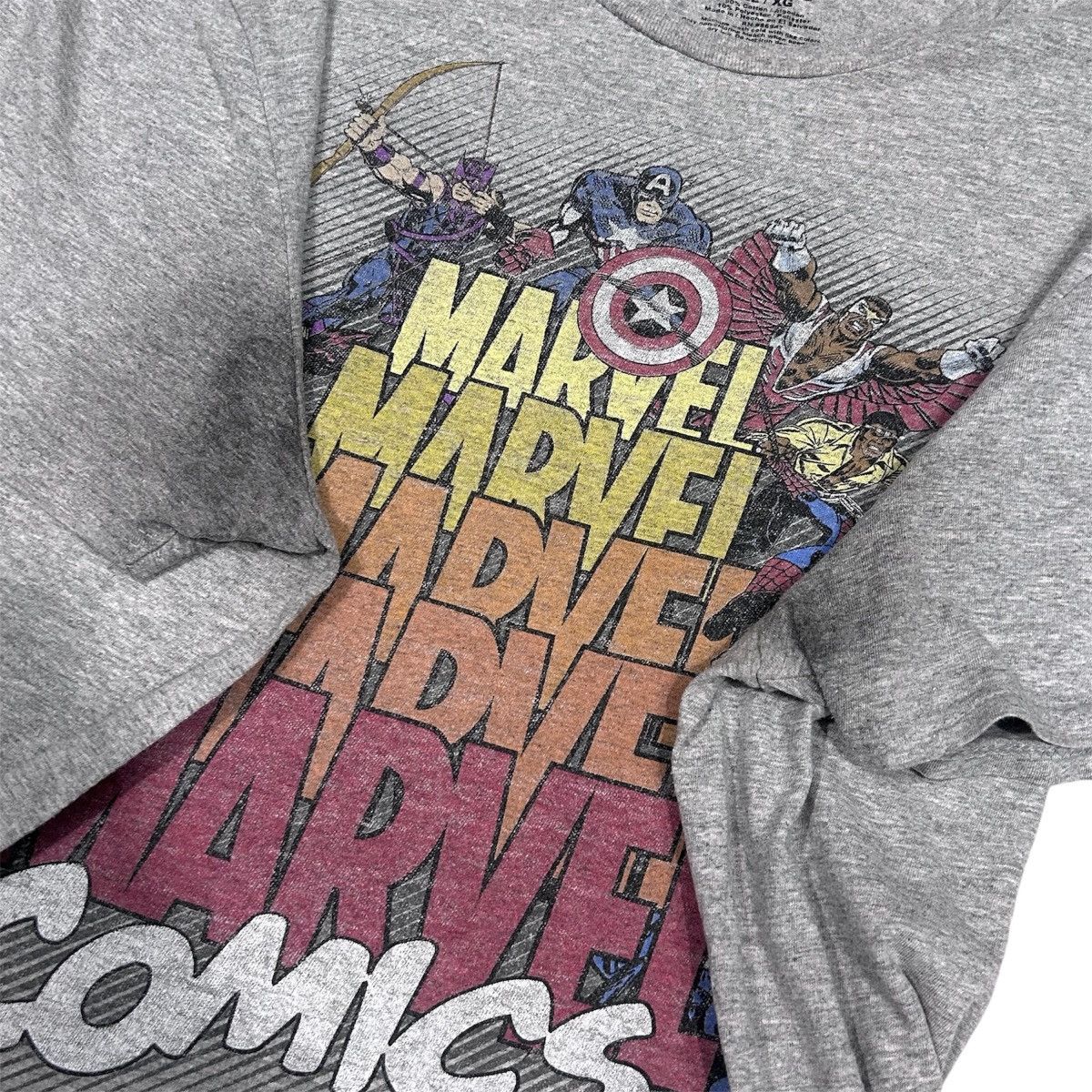 Marvel Comics Marvel Comics Avengers Superhero Cartoon Tshirt Size US XXL / EU 58 / 5 - 4 Thumbnail