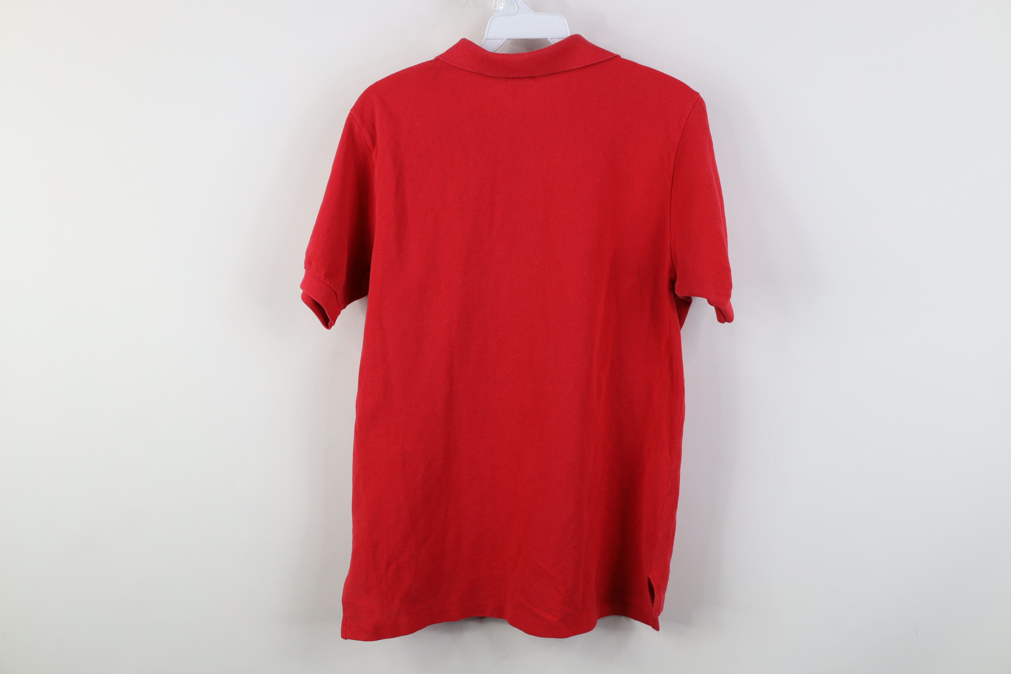 Lacoste Vintage 80s Izod Lacoste Logo Collared Golf Polo Shirt Red Size M / US 6-8 / IT 42-44 - 11 Thumbnail