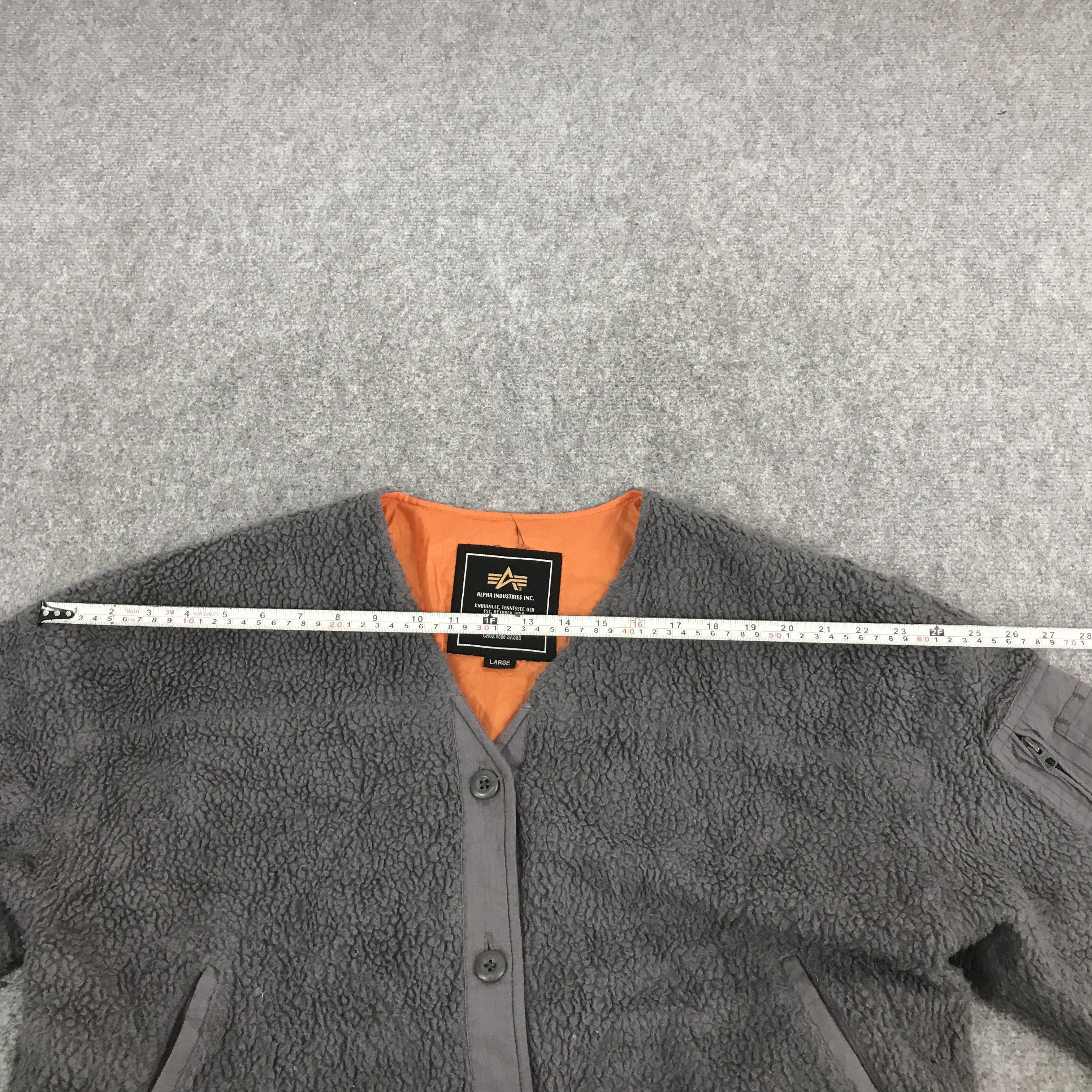 Alpha Industries × Vintage alpha industries Sherpa cardigan button jacket Size US L / EU 52-54 / 3 - 8 Thumbnail