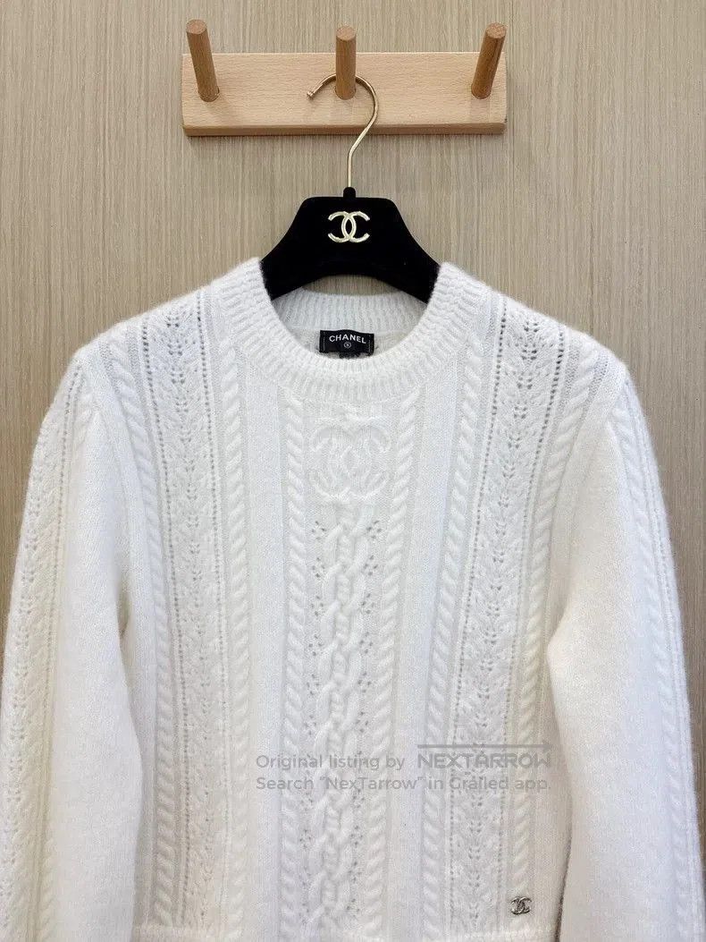 Chanel Chanel Ski Series CC Cable Knit Sweater. Size US XS / EU 42 / 0 - 2 Thumbnail
