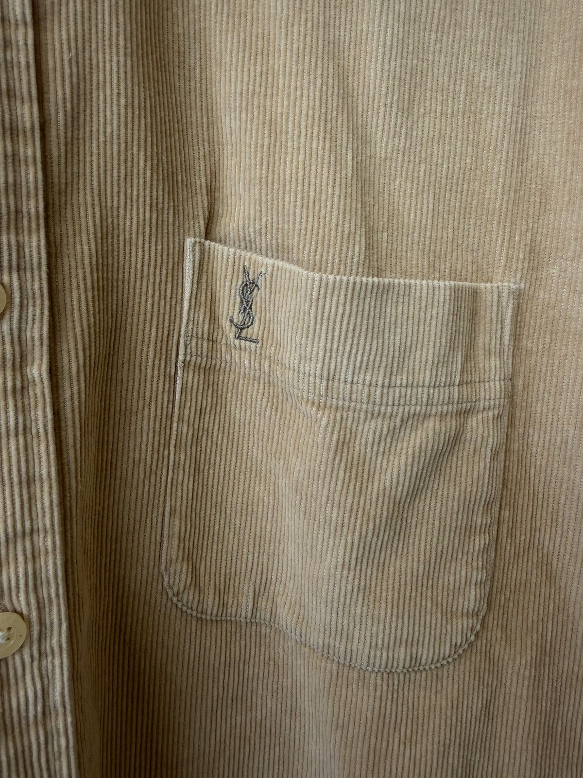 Yves Saint Laurent Vintage YSL Corduroy Button Up Shirt Size US M / EU 48-50 / 2 - 4 Thumbnail