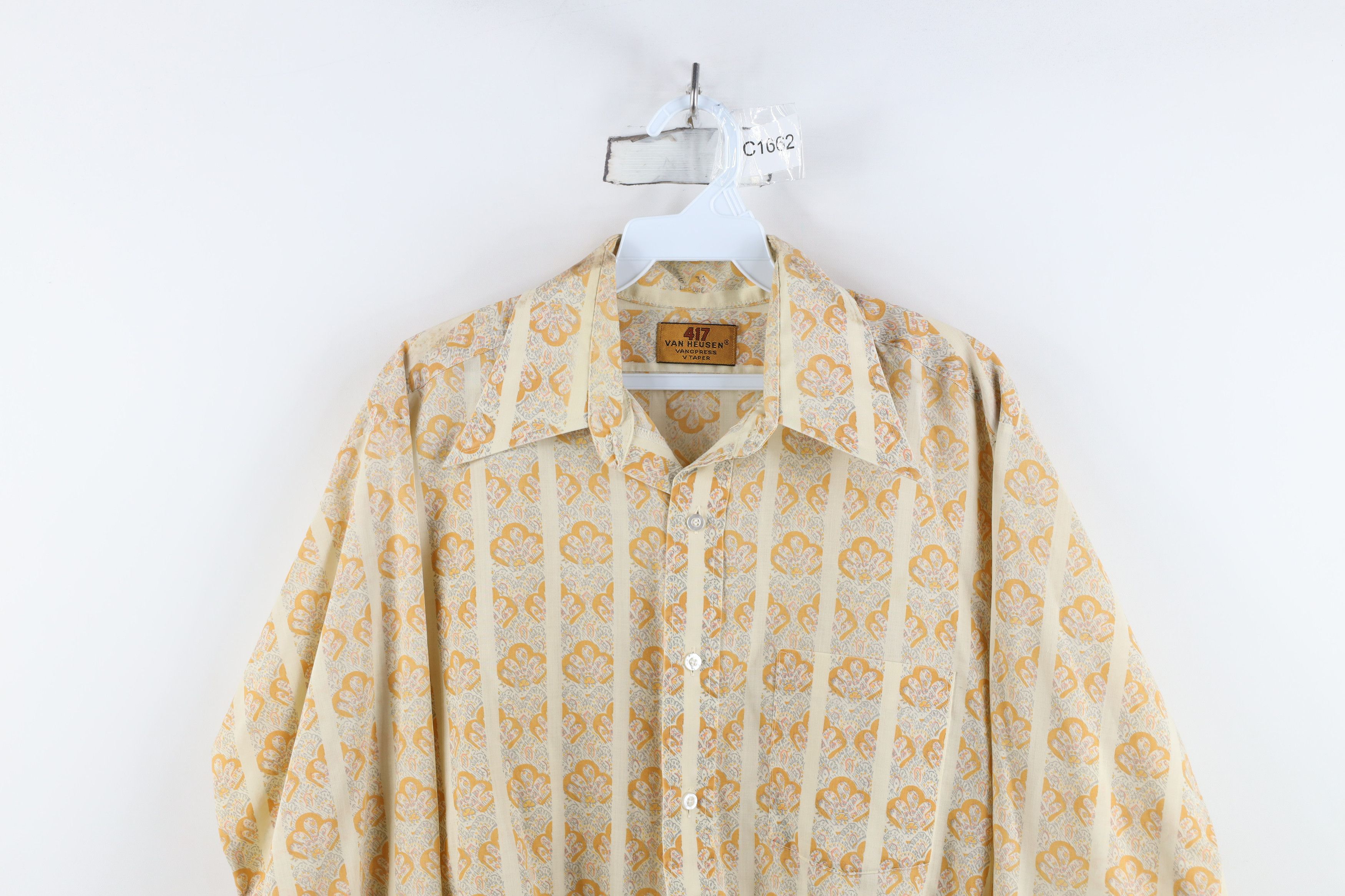 Vintage Vintage 70s Mid Century Modern MCM Collared Button Shirt USA Size US M / EU 48-50 / 2 - 2 Thumbnail