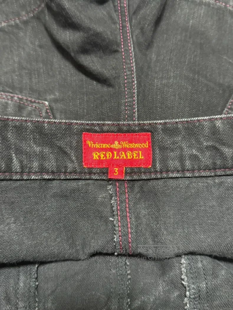 Vivienne Westwood Vivienne Westwood size 3 Carbon Black Denim Skirt Pants wit Size 23" - 8 Thumbnail