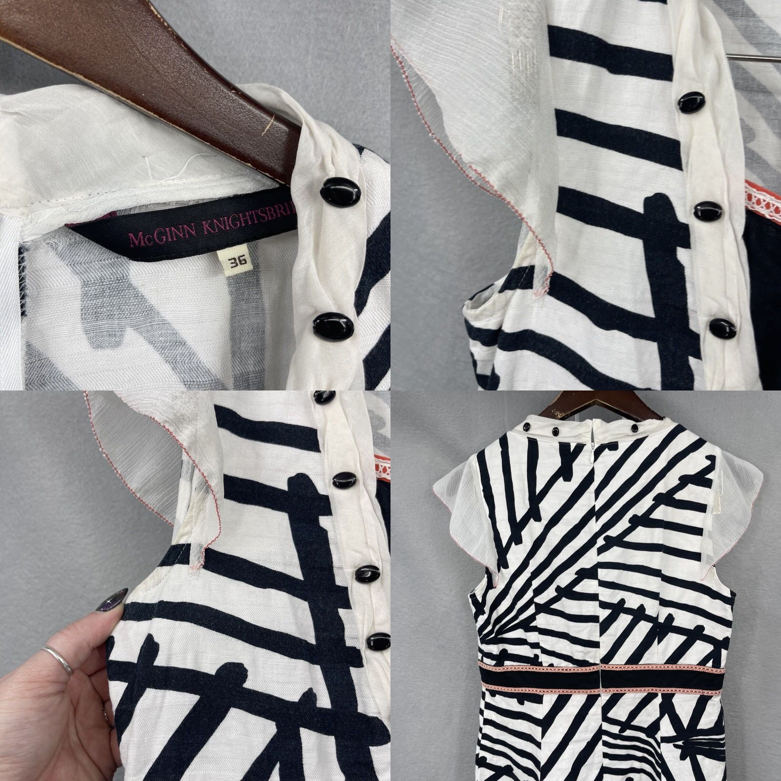 Anthropologie VINTAGE Anthropologie McGinn Knightsbridge Dress Womens Medium 36 Linen Blend Quiet Lux Size M / US 6-8 / IT 42-44 - 8 Thumbnail