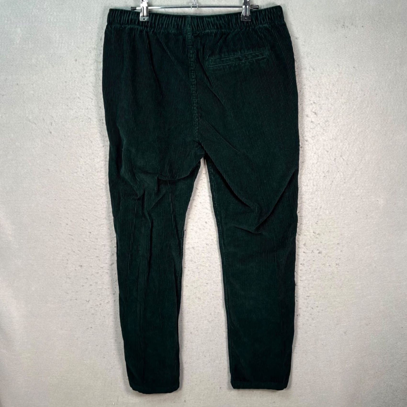 Old Navy Old Navy Mens Medium Green Corduroy Drawstring Straight-Leg Pants Size US 31 - 2 Thumbnail