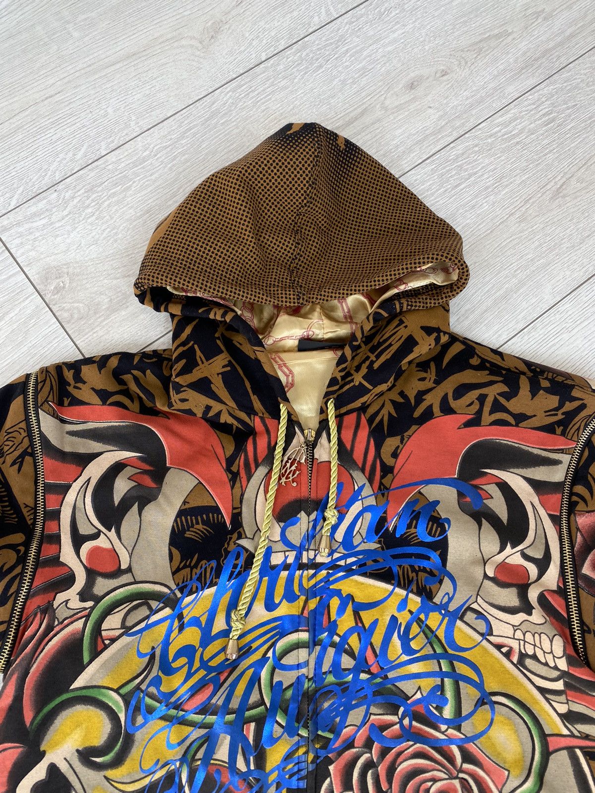 Christian Audigier × Japanese Brand Christian Audiger Y2k zip-hoodie size M Size US M / EU 48-50 / 2 - 7 Thumbnail