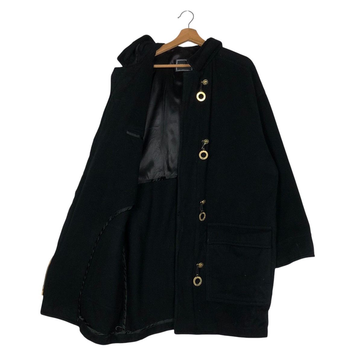 Versace Jeans Couture Vintage Heavy Wool Jacket Black Versace Jeans Couture Italy Size US M / EU 48-50 / 2 - 13 Thumbnail